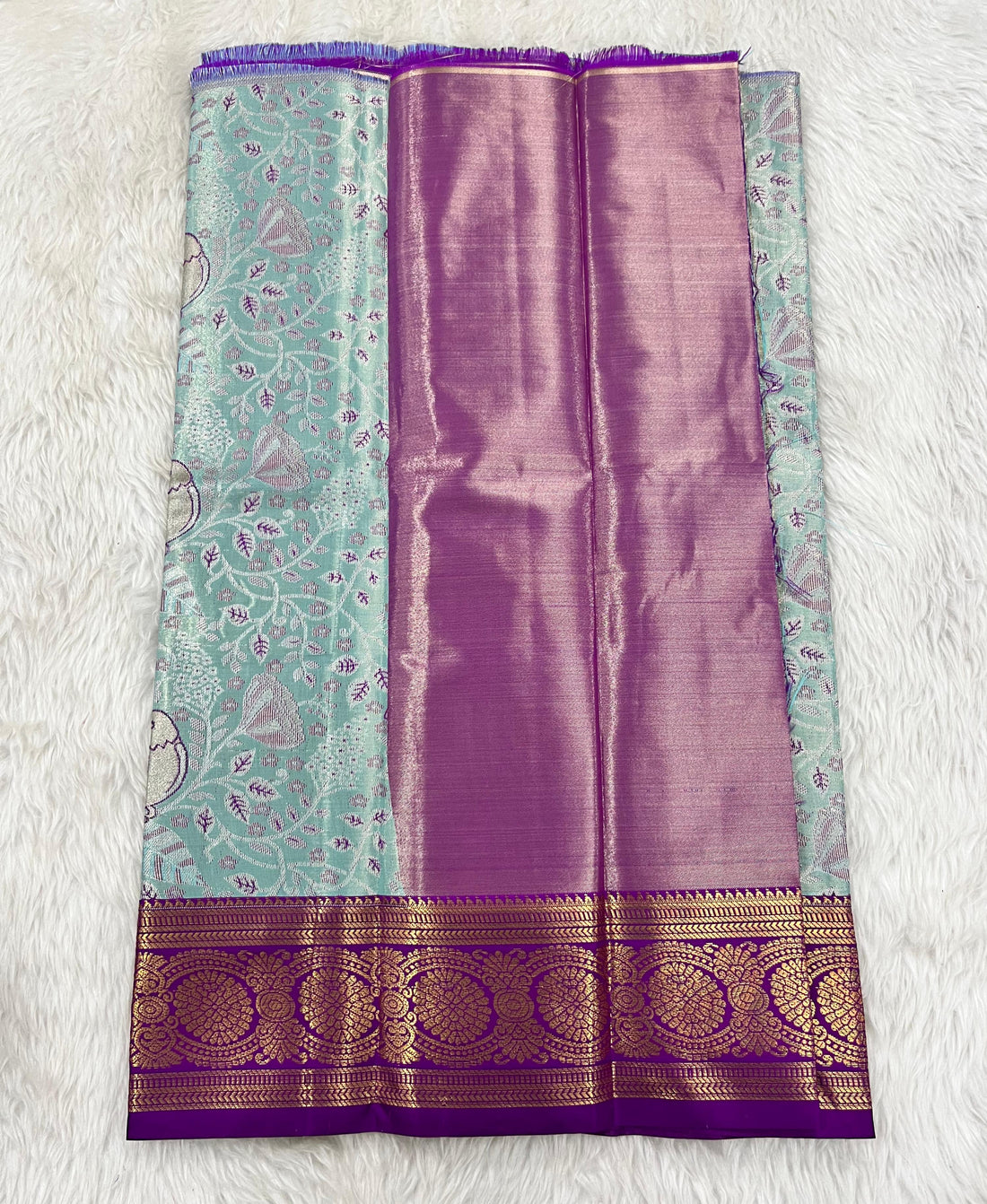 (0–1 Year) Lehenga – Unstitched (Blouse + Material)