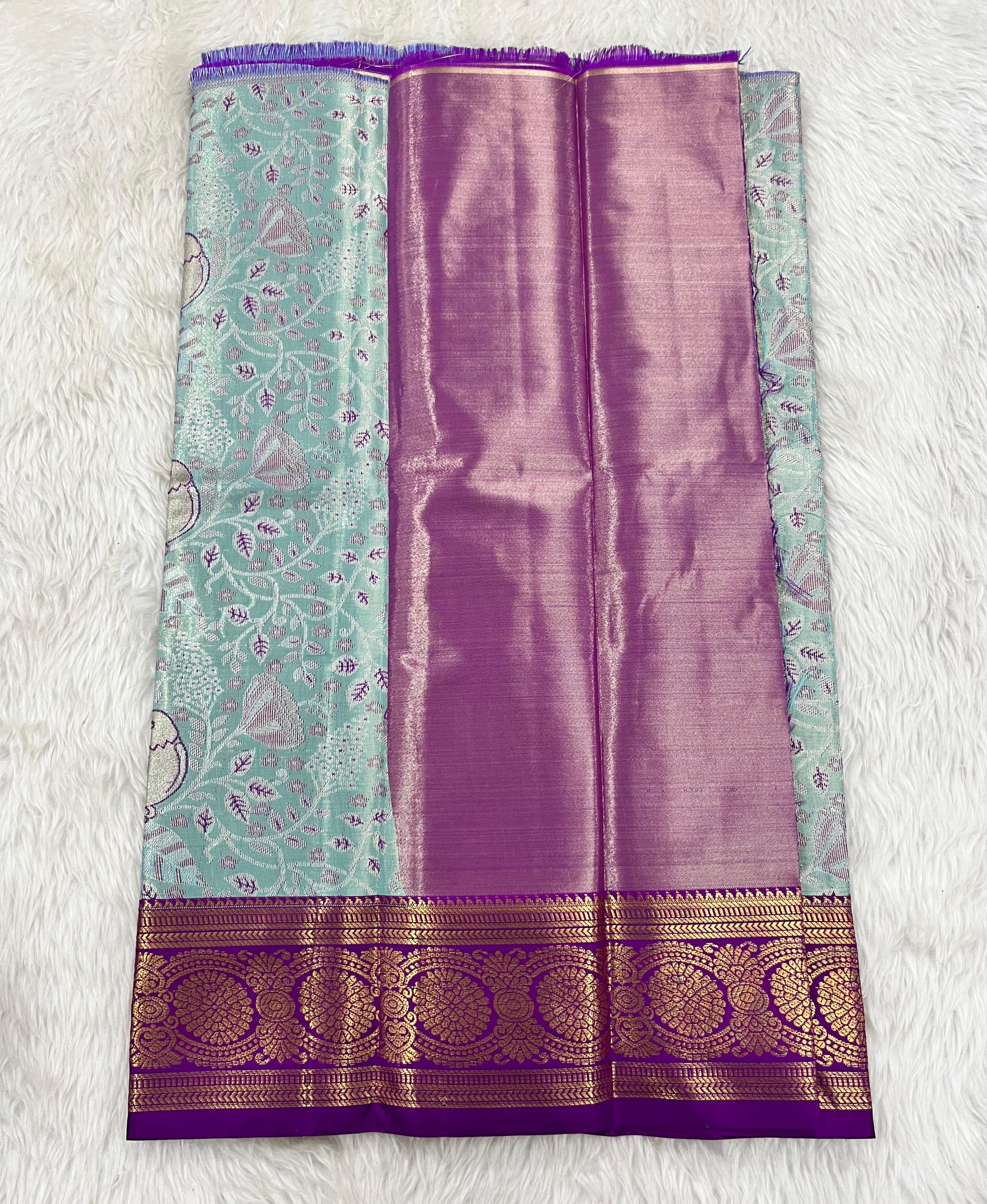 (0–1 Year) Lehenga – Unstitched (Blouse + Material)