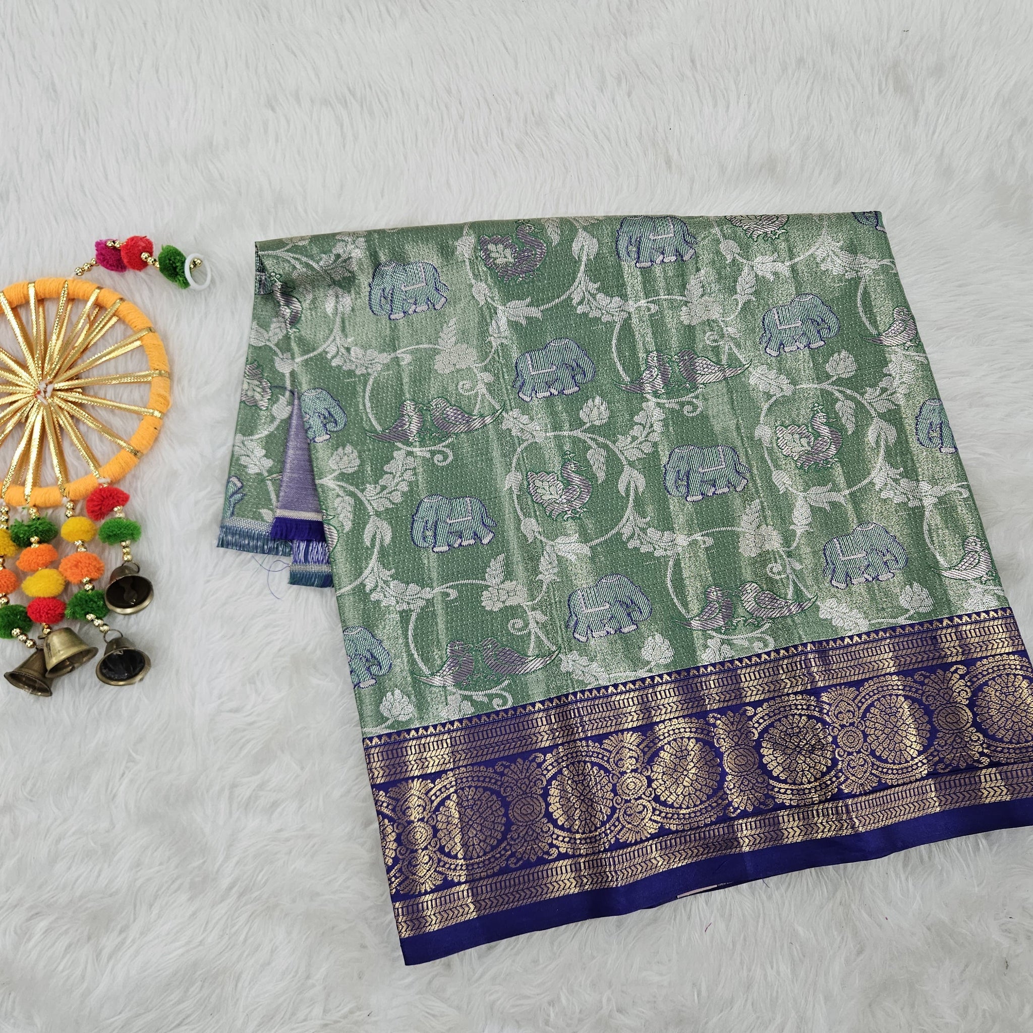 (0–1 Year) Lehenga – Unstitched (Blouse + Material)