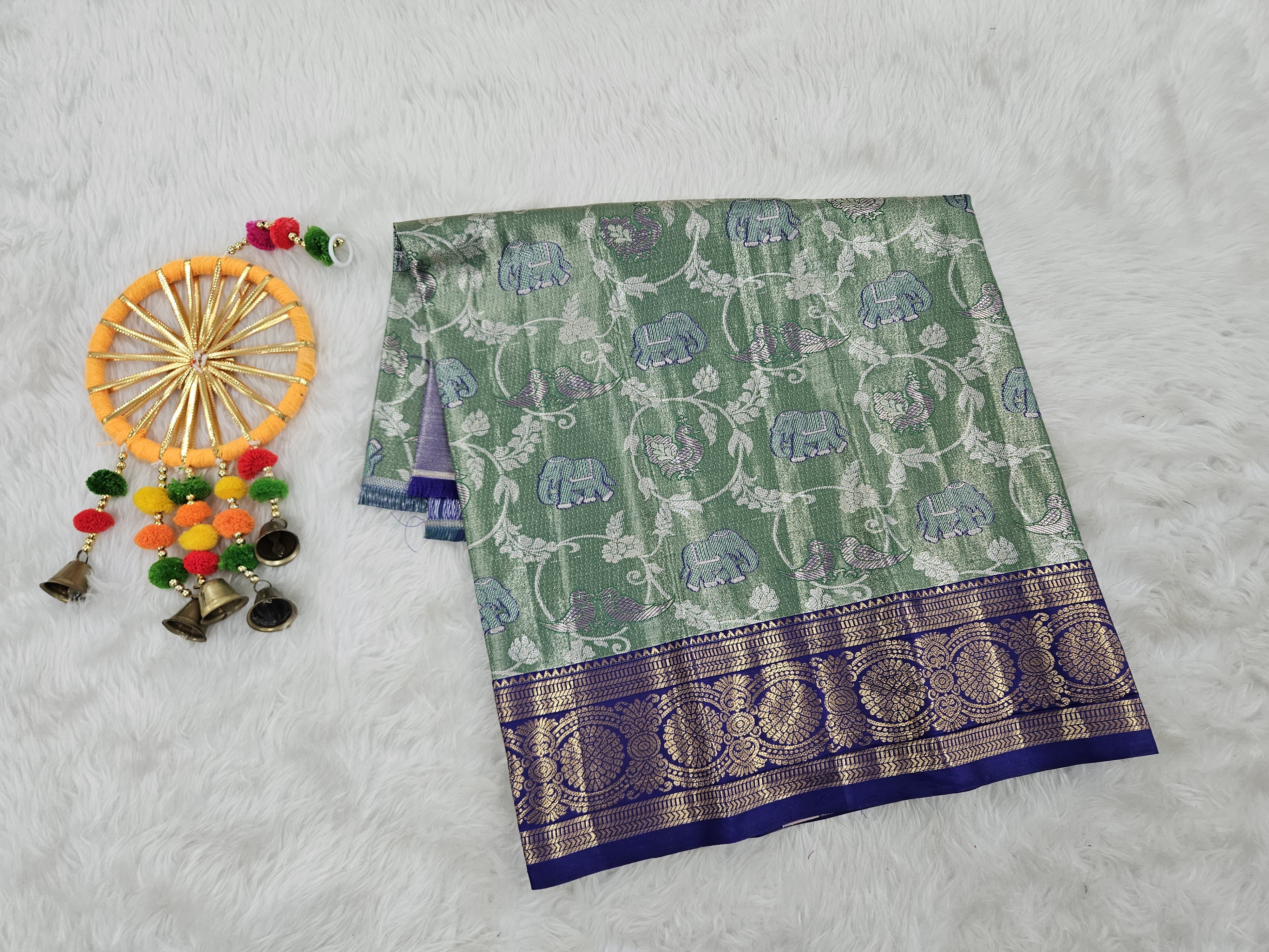 (0–1 Year) Lehenga – Unstitched (Blouse + Material)