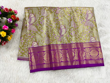 (0–1 Year) Lehenga – Unstitched (Blouse + Material)