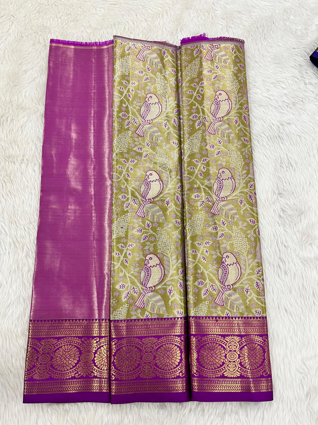 (0–1 Year) Lehenga – Unstitched (Blouse + Material)