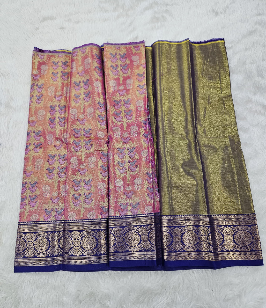 (0–1 Year) Lehenga – Unstitched (Blouse + Material)