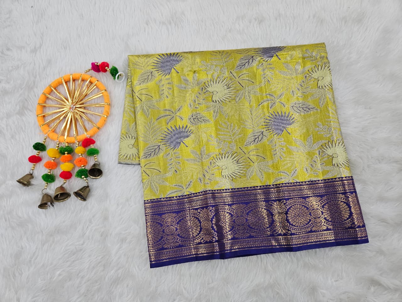 (0–1 Year) Lehenga – Unstitched (Blouse + Material)