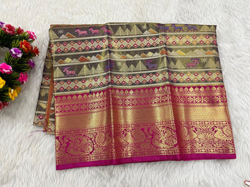 (0–1 Year) Lehenga – Unstitched (Blouse + Material)