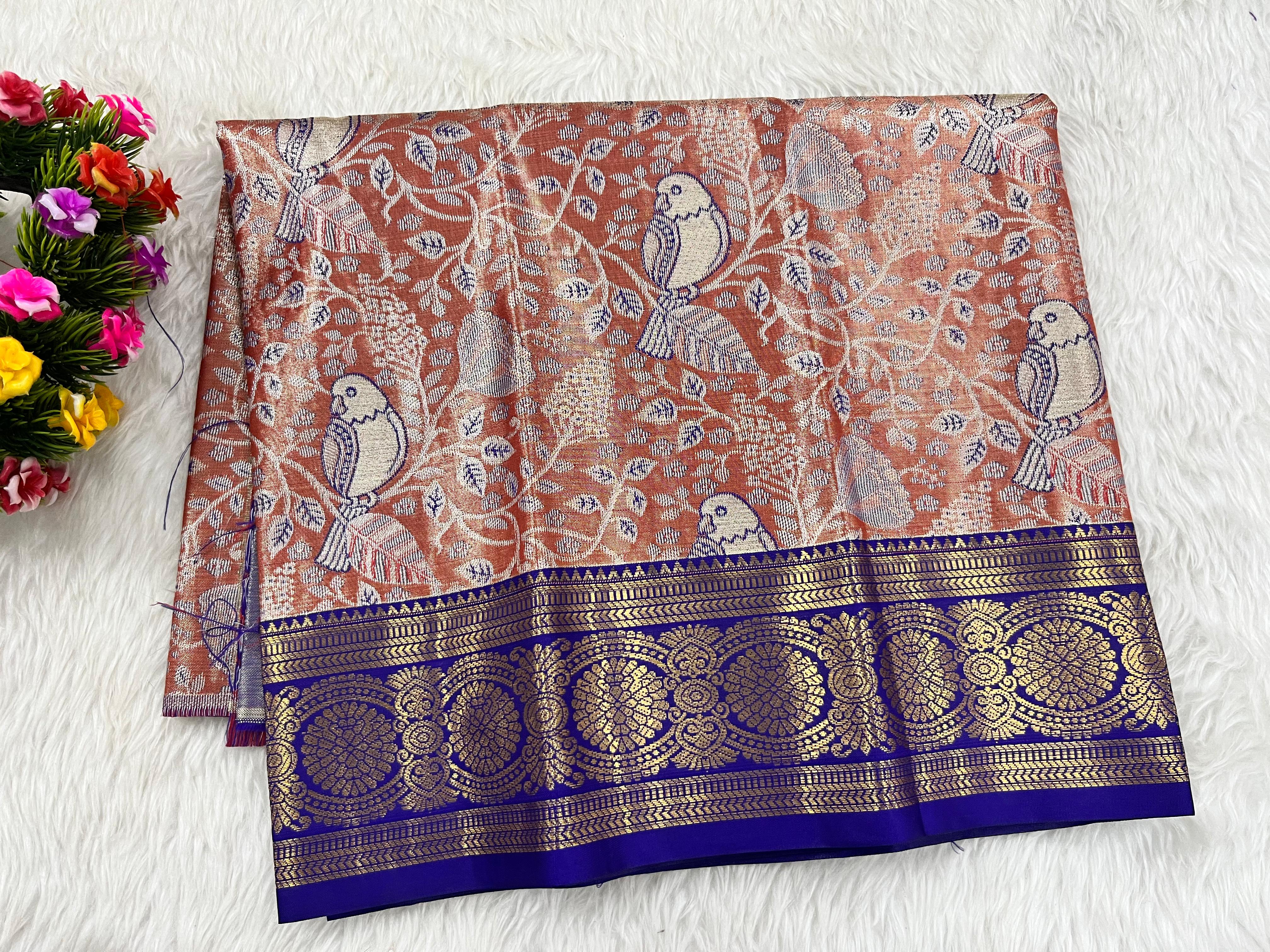 (0–1 Year) Lehenga – Unstitched (Blouse + Material)