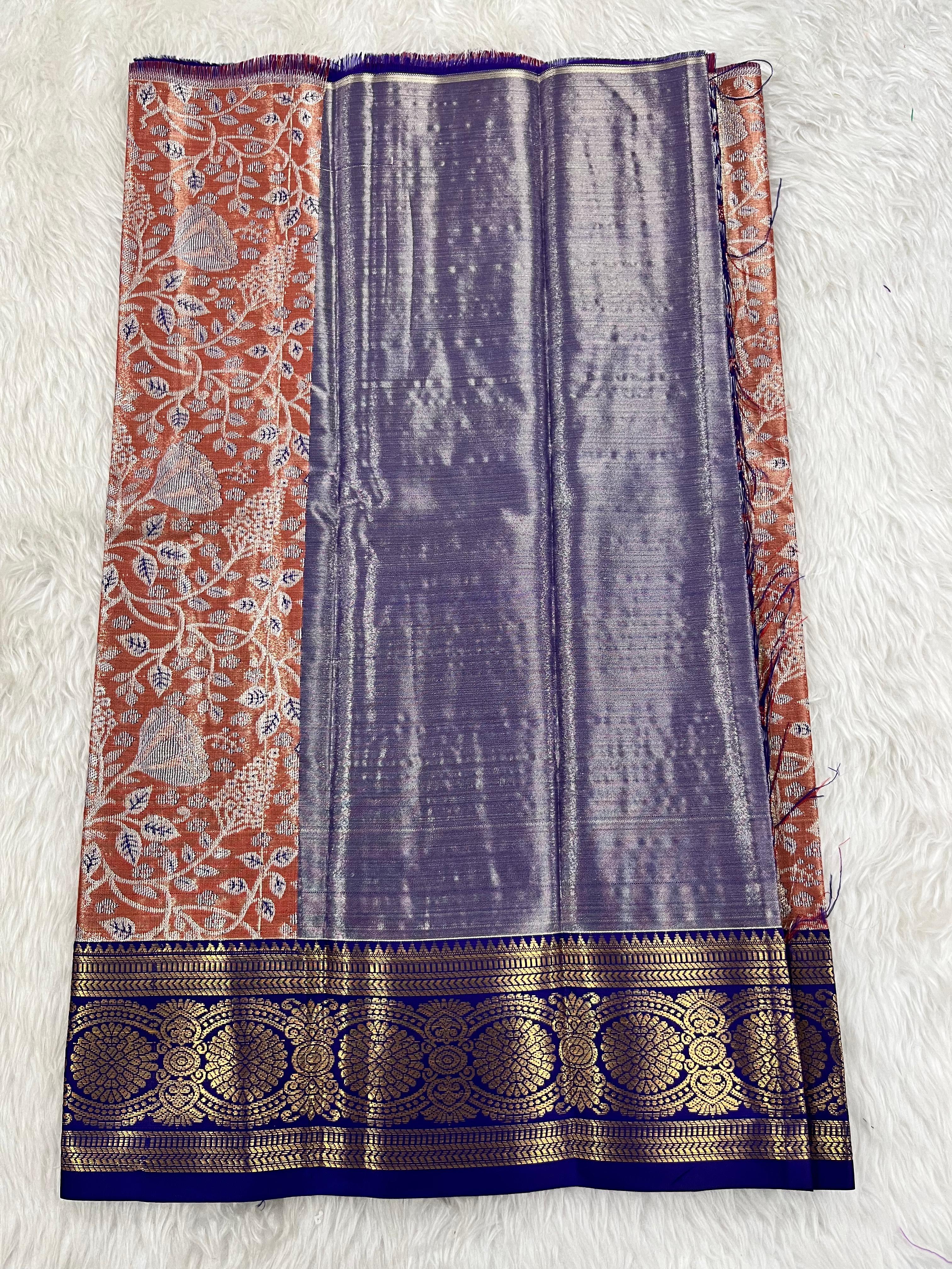 (0–1 Year) Lehenga – Unstitched (Blouse + Material)