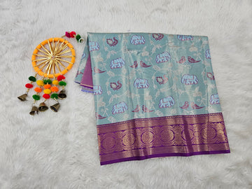 (0–1 Year) Lehenga – Unstitched (Blouse + Material)