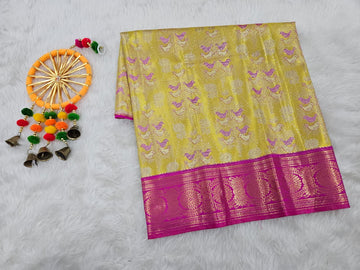 (0–1 Year) Lehenga – Unstitched (Blouse + Material)