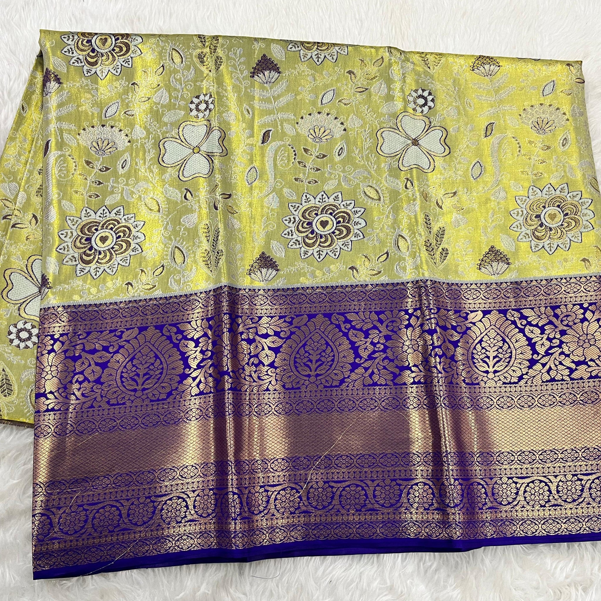 (5–10 Year) Lehenga – Unstitched (Blouse + Material)