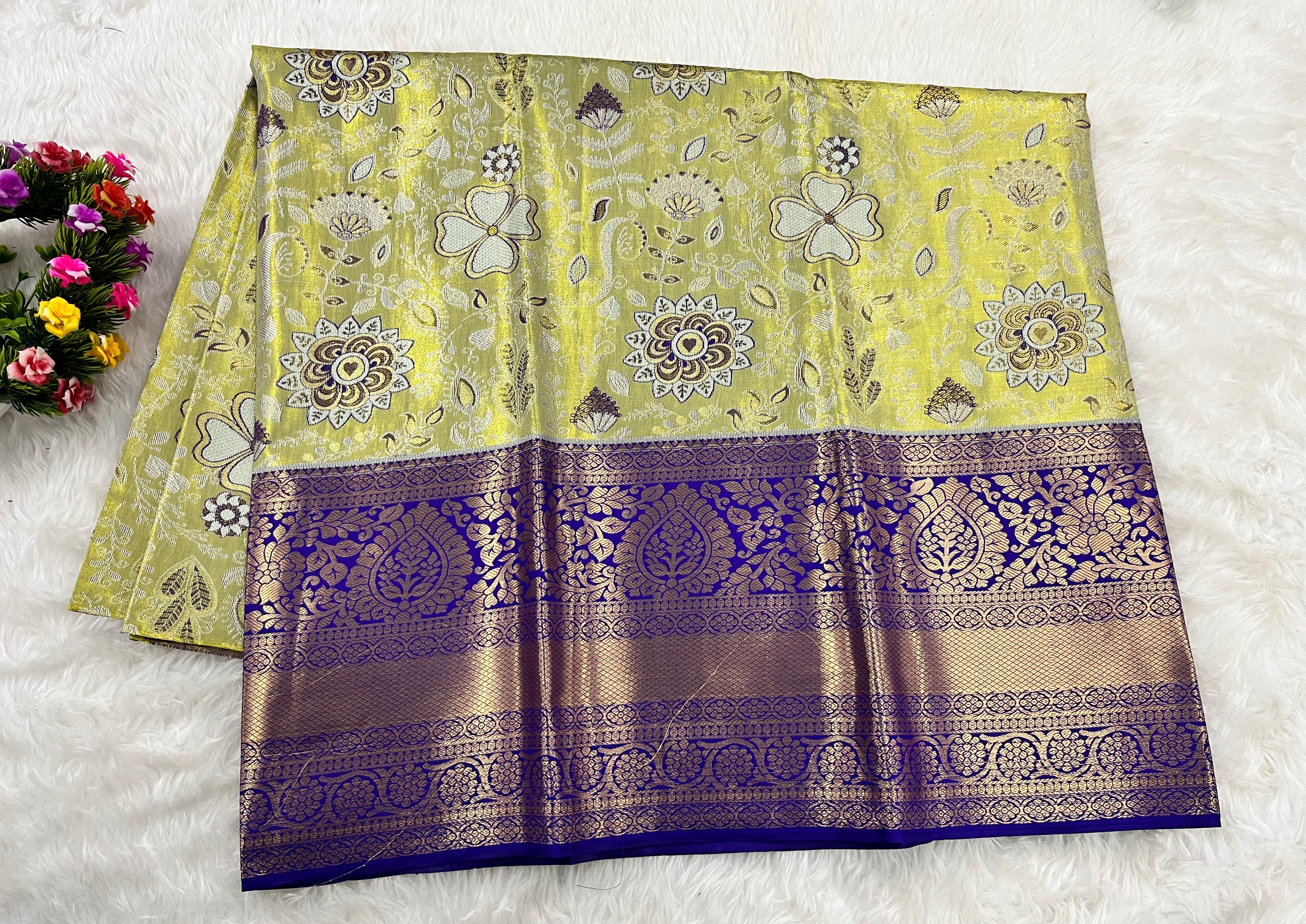 (5–10 Year) Lehenga – Unstitched (Blouse + Material)