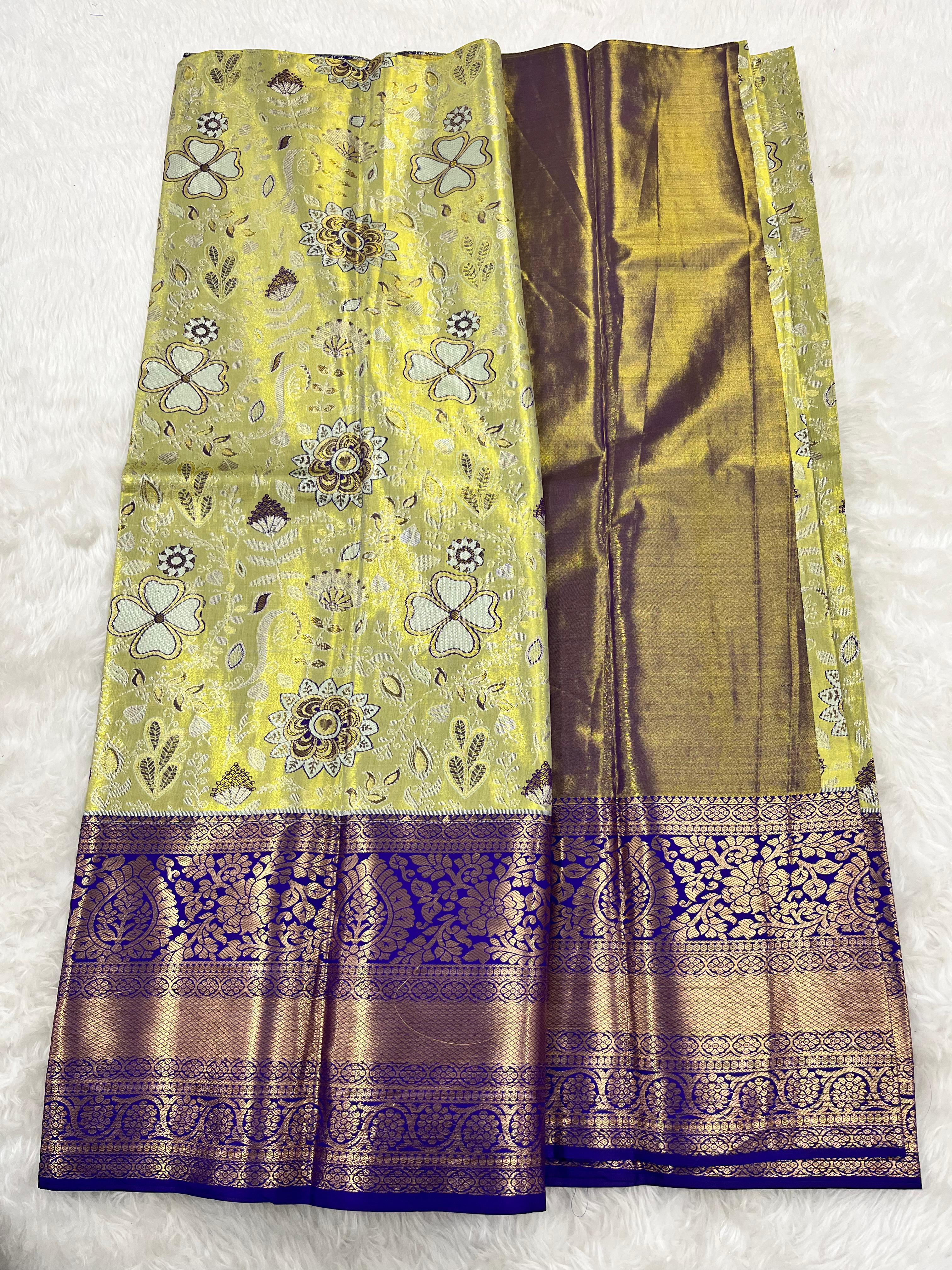 (5–10 Year) Lehenga – Unstitched (Blouse + Material)