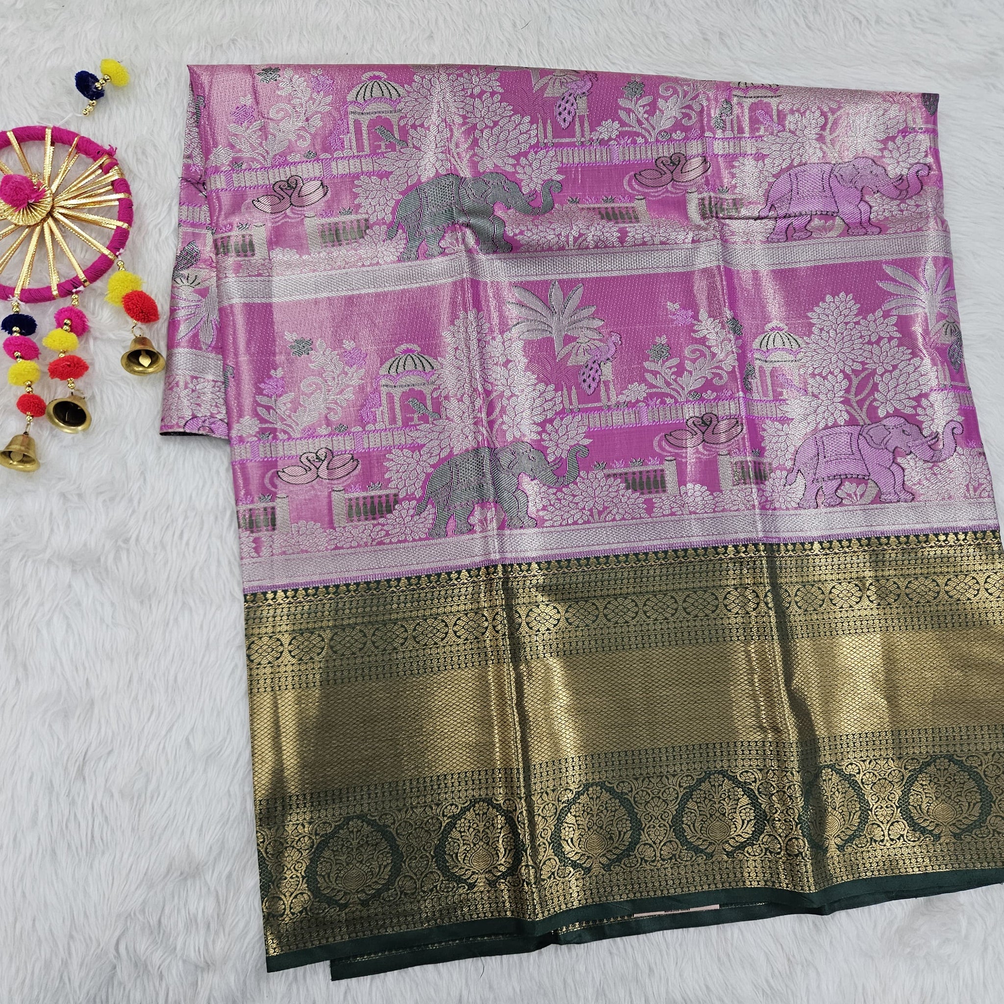 (5–10 Year) Lehenga – Unstitched (Blouse + Material)