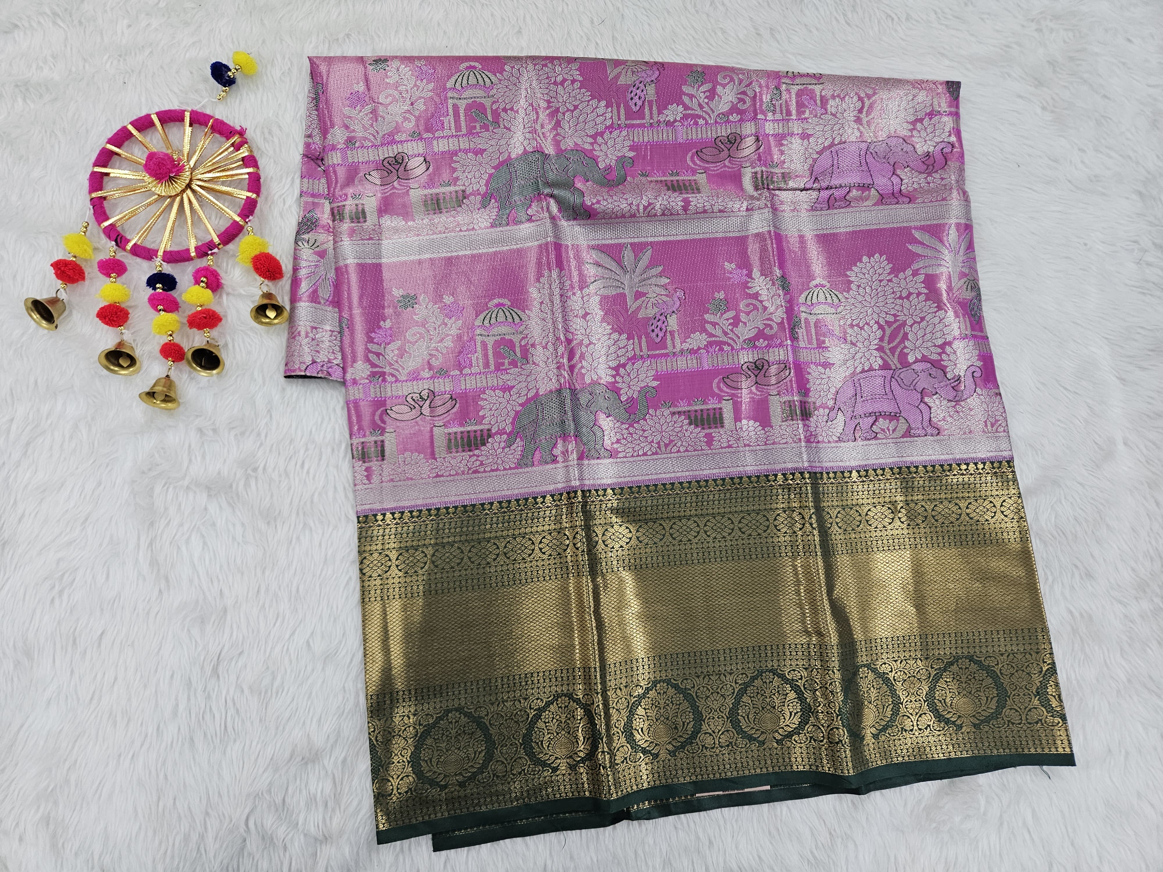(5–10 Year) Lehenga – Unstitched (Blouse + Material)