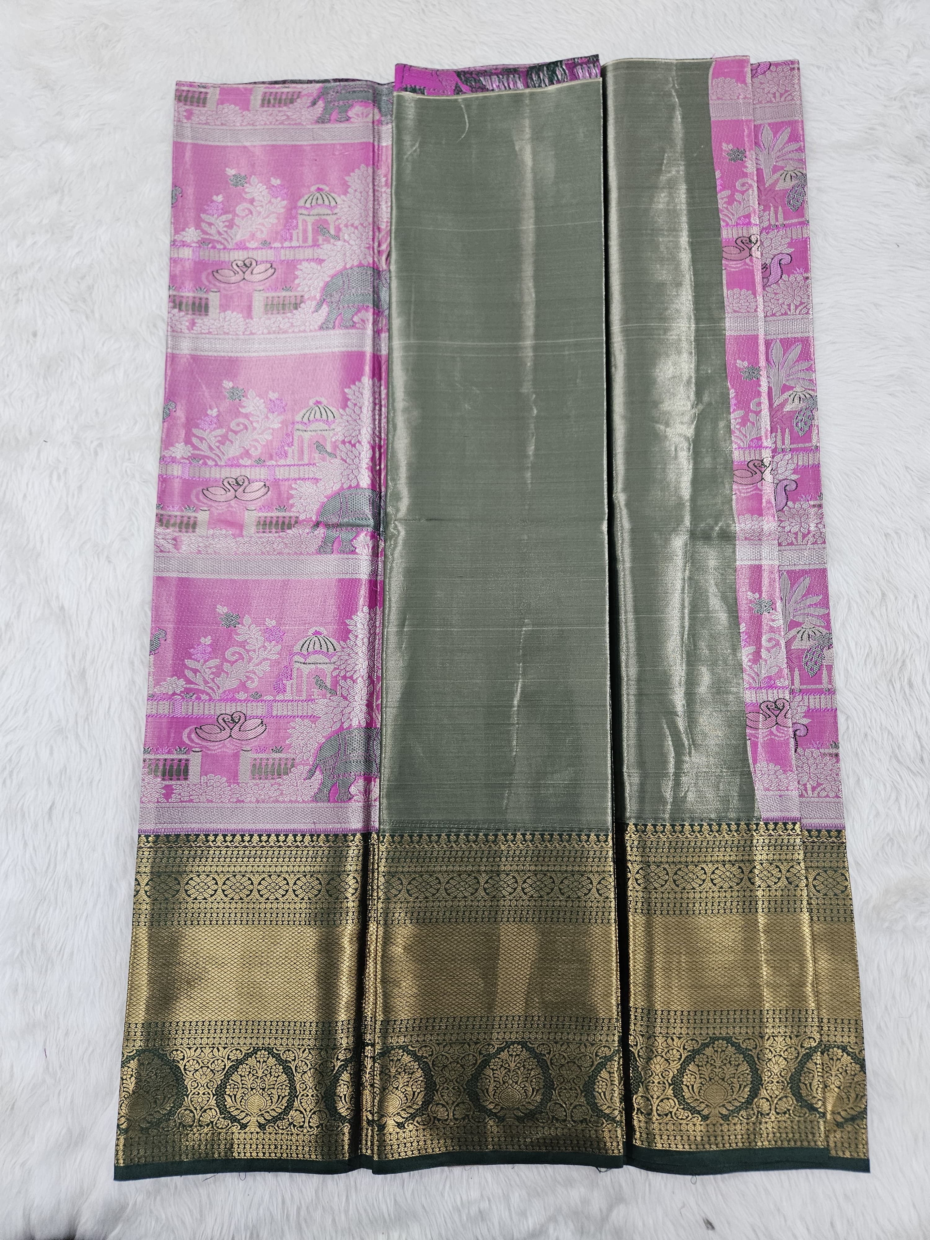 (5–10 Year) Lehenga – Unstitched (Blouse + Material)