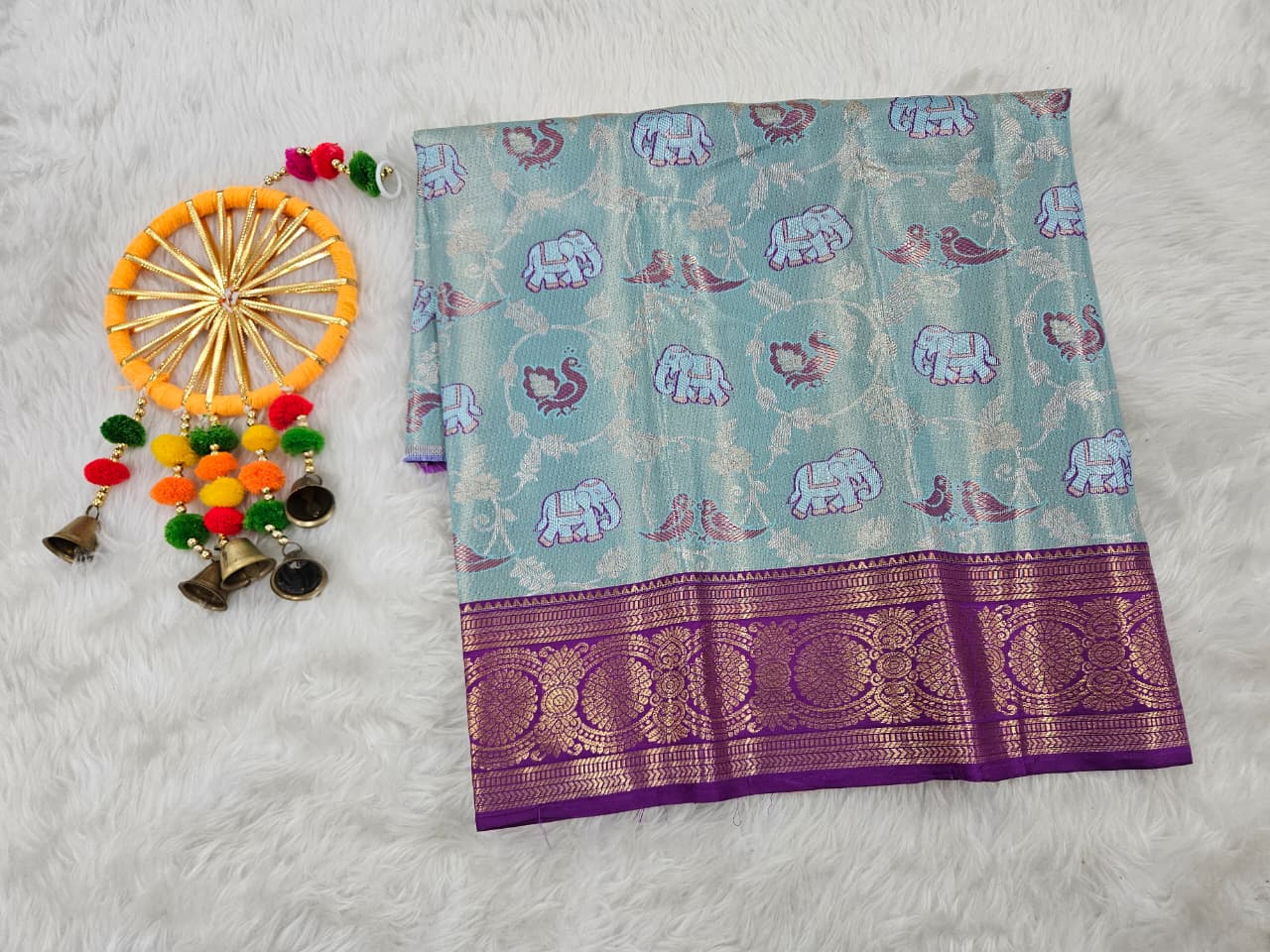 (0–1 Year) Lehenga – Unstitched (Blouse + Material)