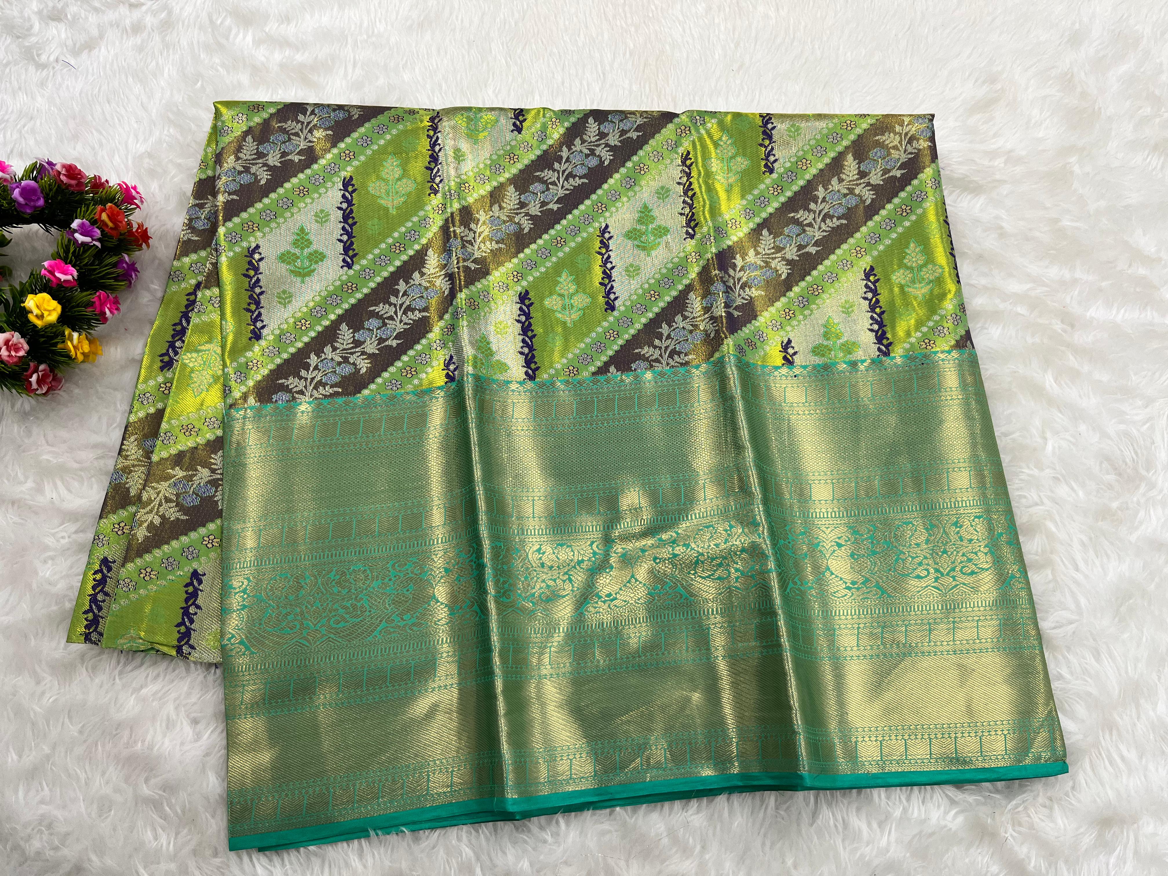 (5–10 Year) Lehenga – Unstitched (Blouse + Material)