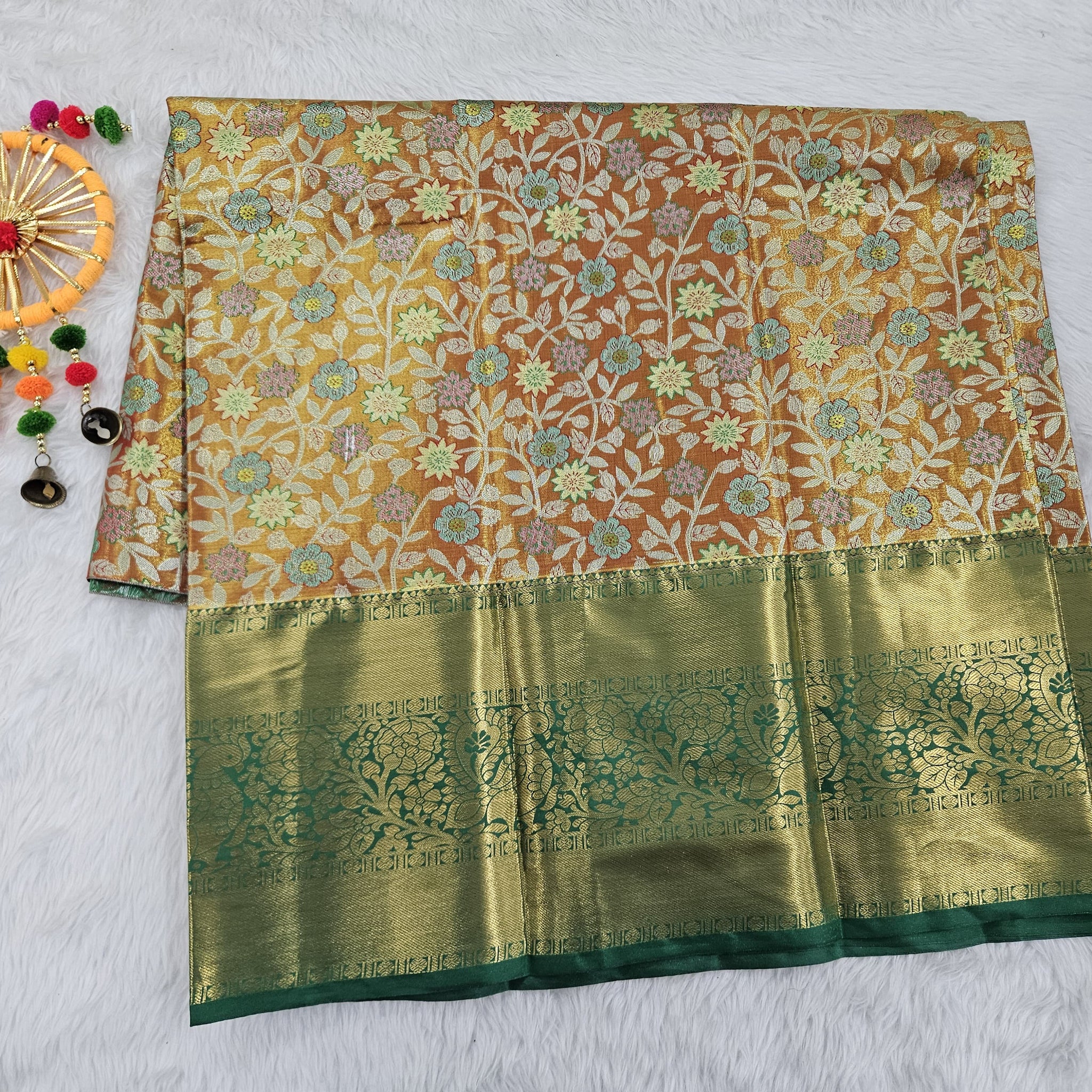 (5–10 Year) Lehenga – Unstitched (Blouse + Material)