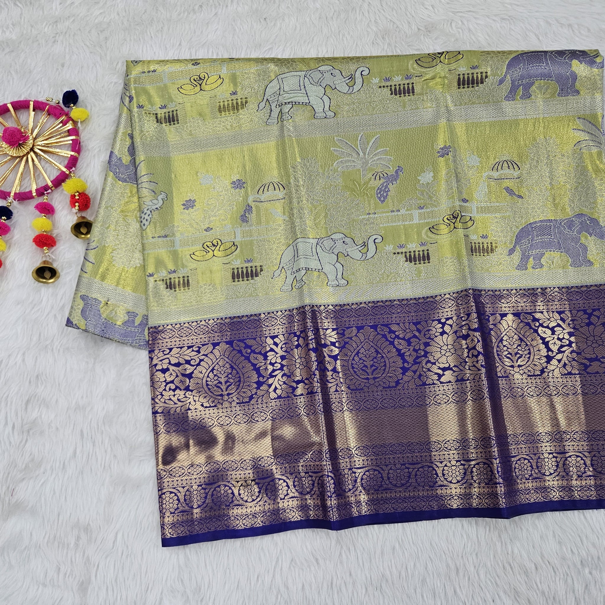 (5–10 Year) Lehenga – Unstitched (Blouse + Material)