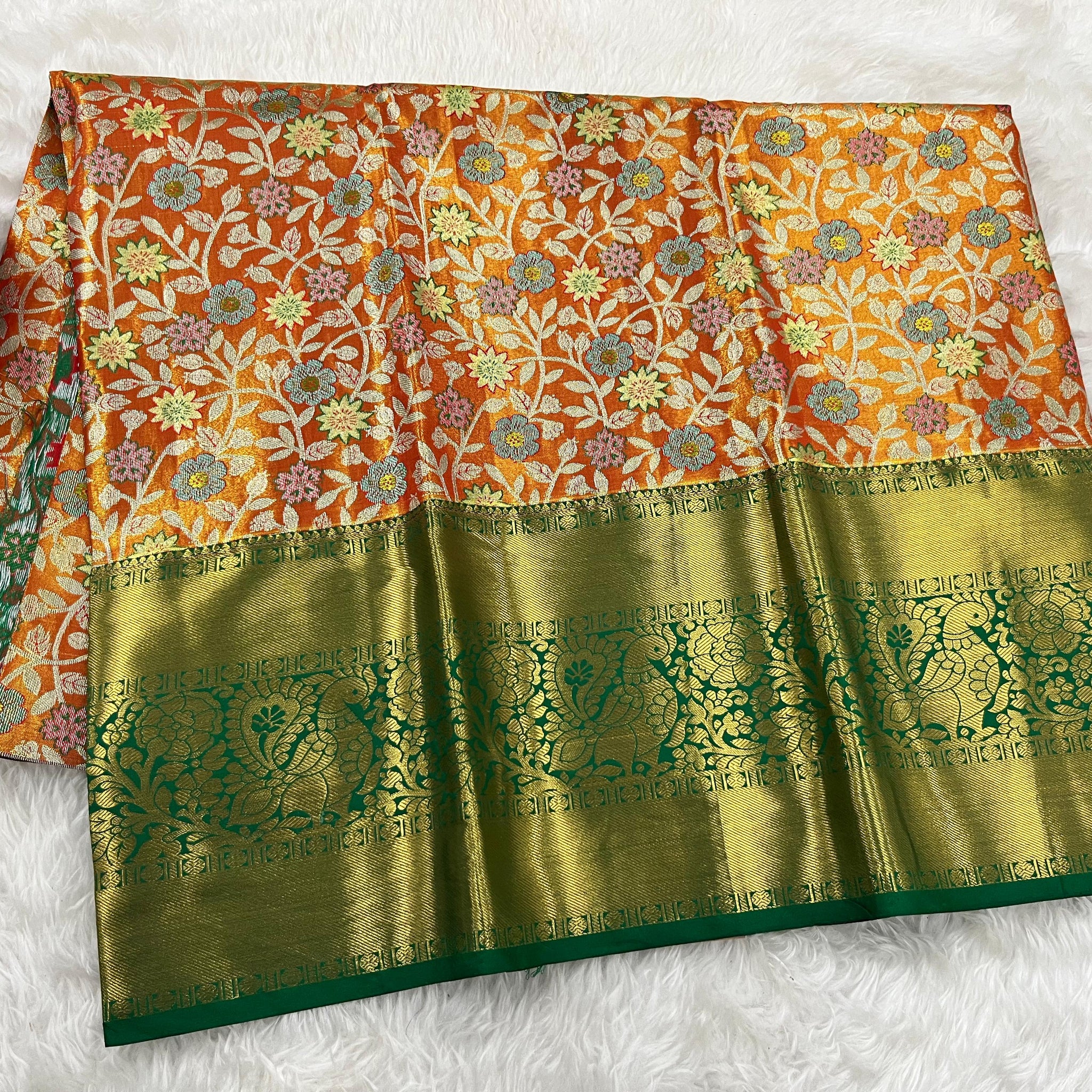 (5–10 Year) Lehenga – Unstitched (Blouse + Material)