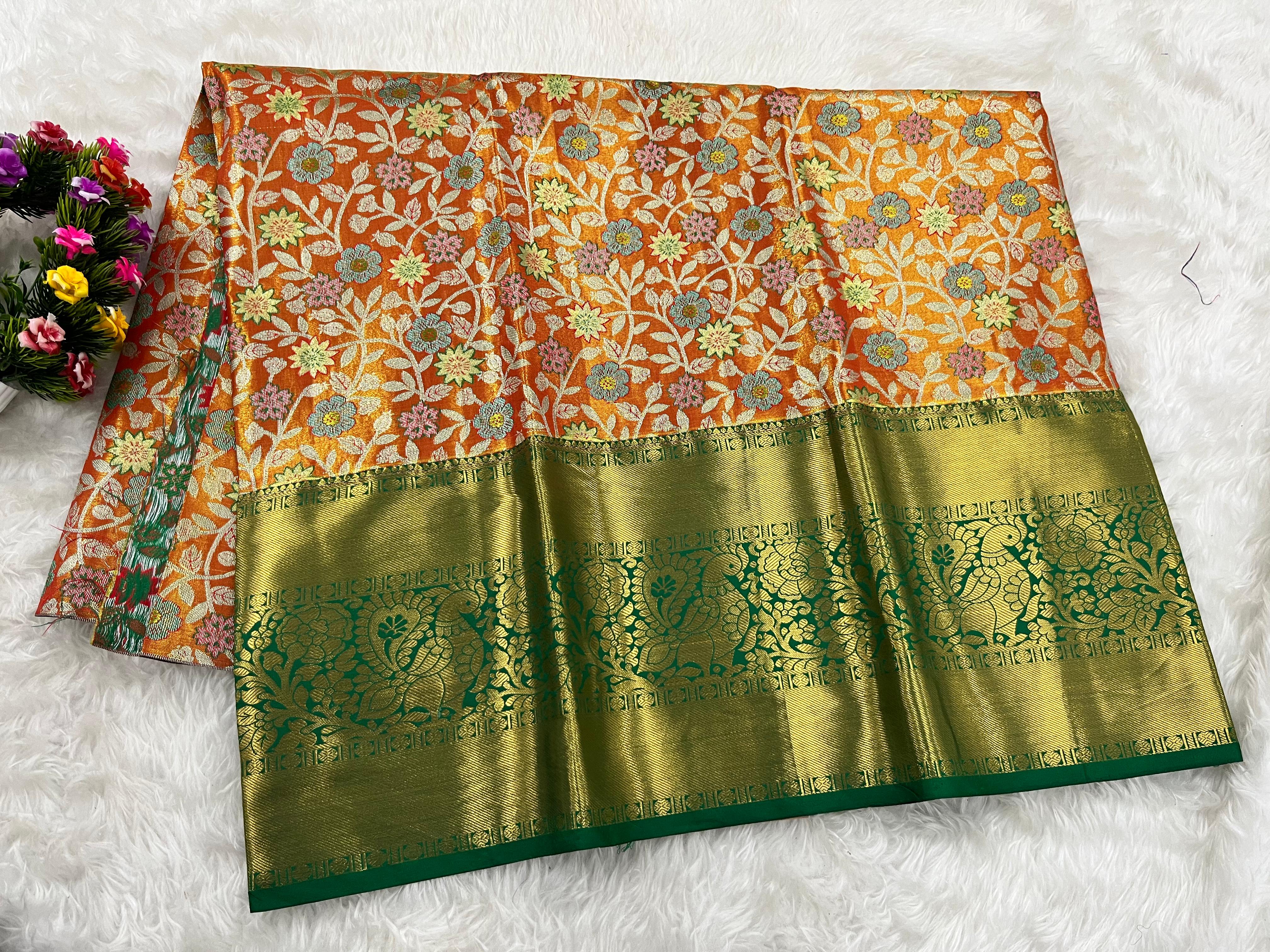 (5–10 Year) Lehenga – Unstitched (Blouse + Material)