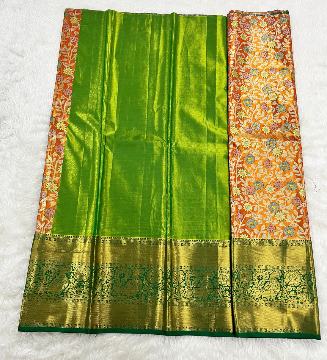 (5–10 Year) Lehenga – Unstitched (Blouse + Material)