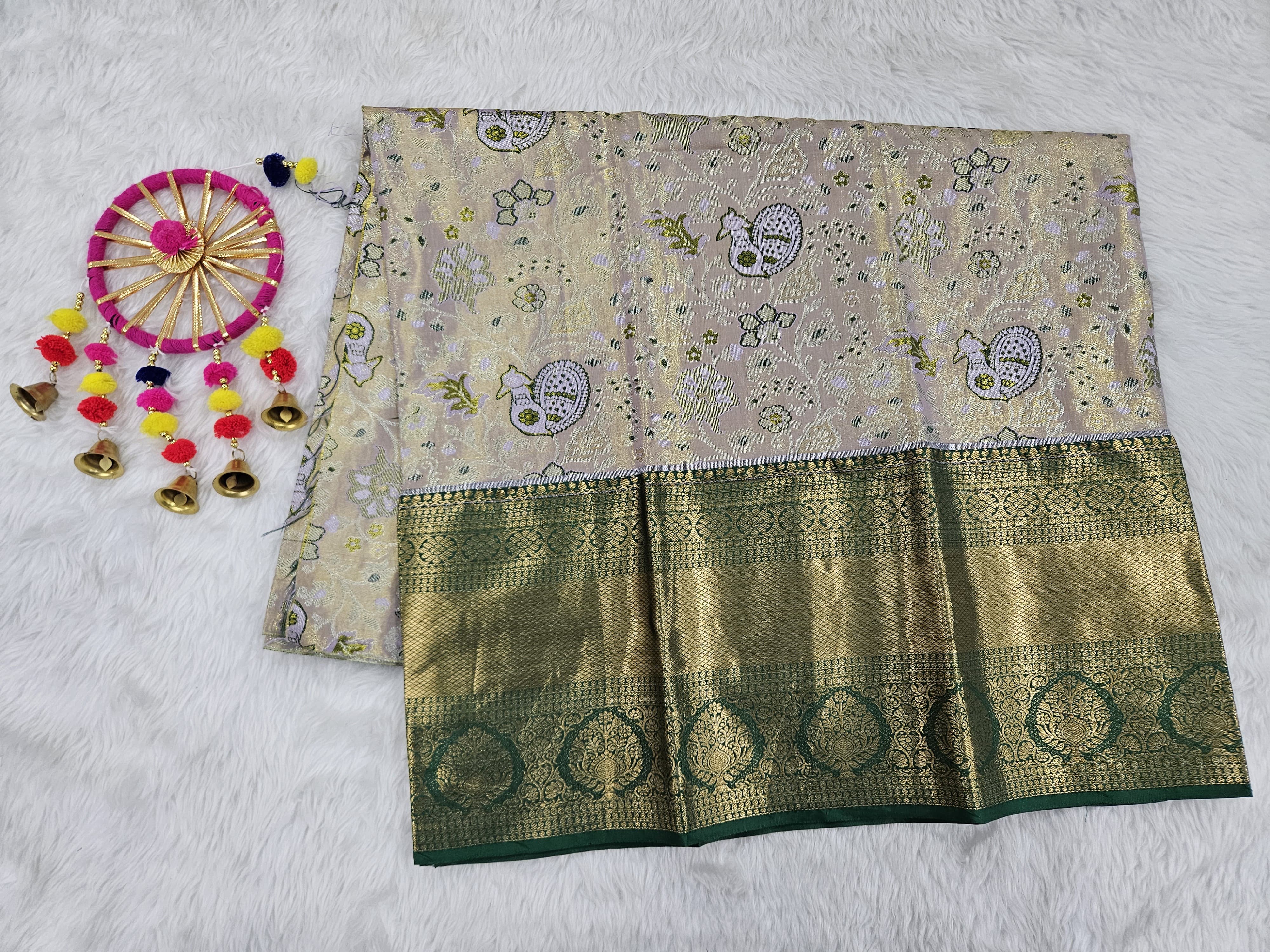 (5–10 Year) Lehenga – Unstitched (Blouse + Material)