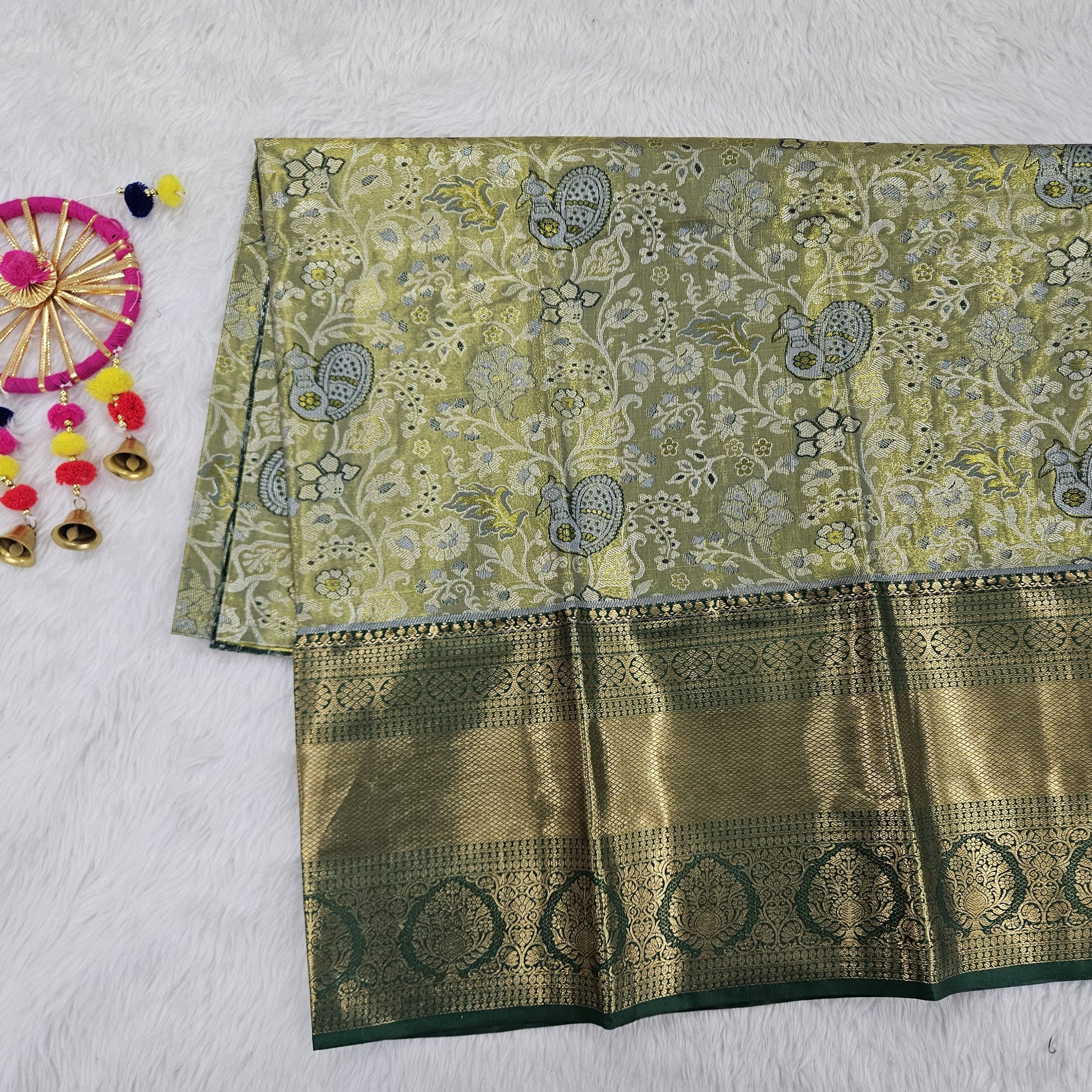 (5–10 Year) Lehenga – Unstitched (Blouse + Material)