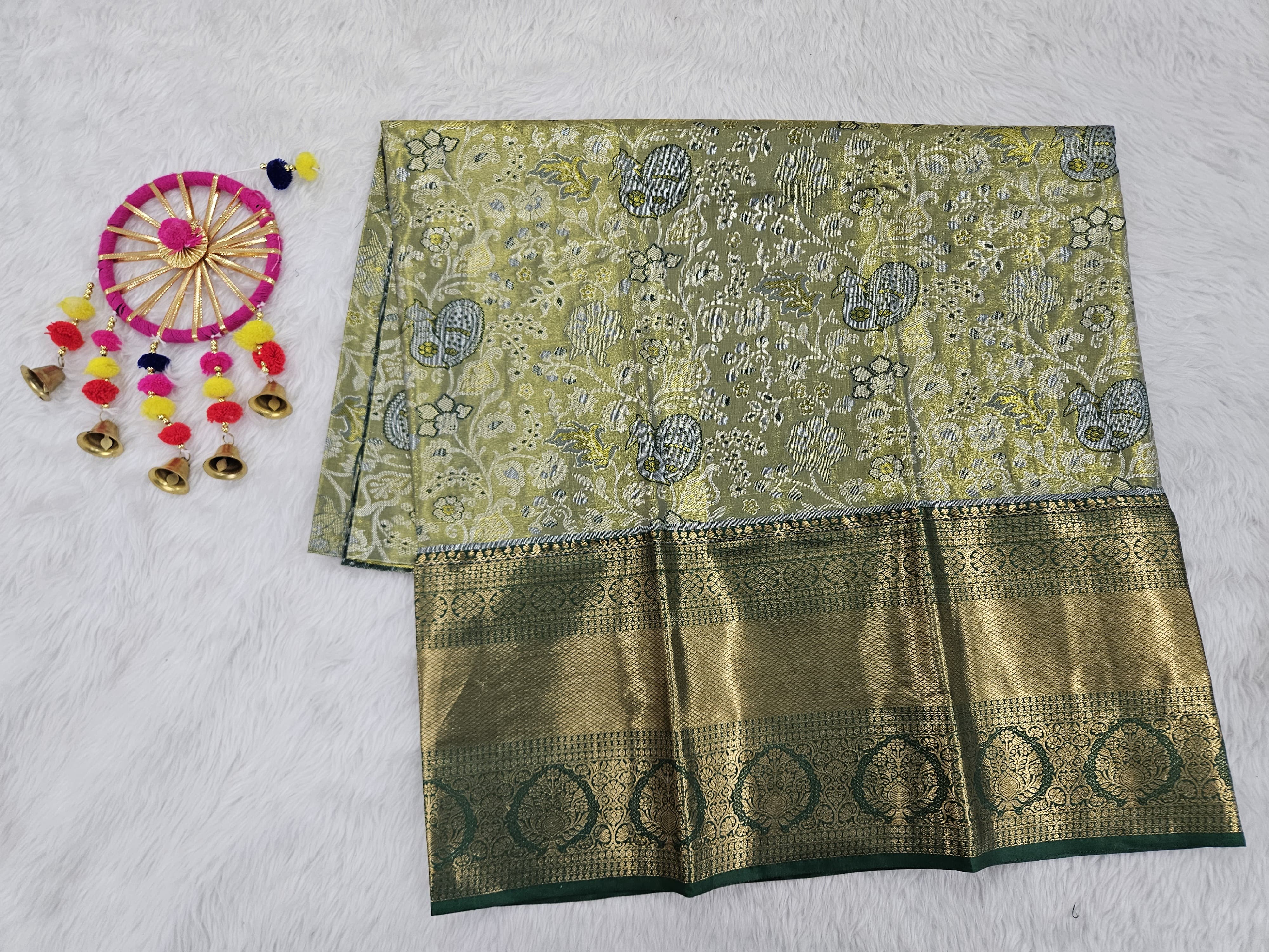 (5–10 Year) Lehenga – Unstitched (Blouse + Material)