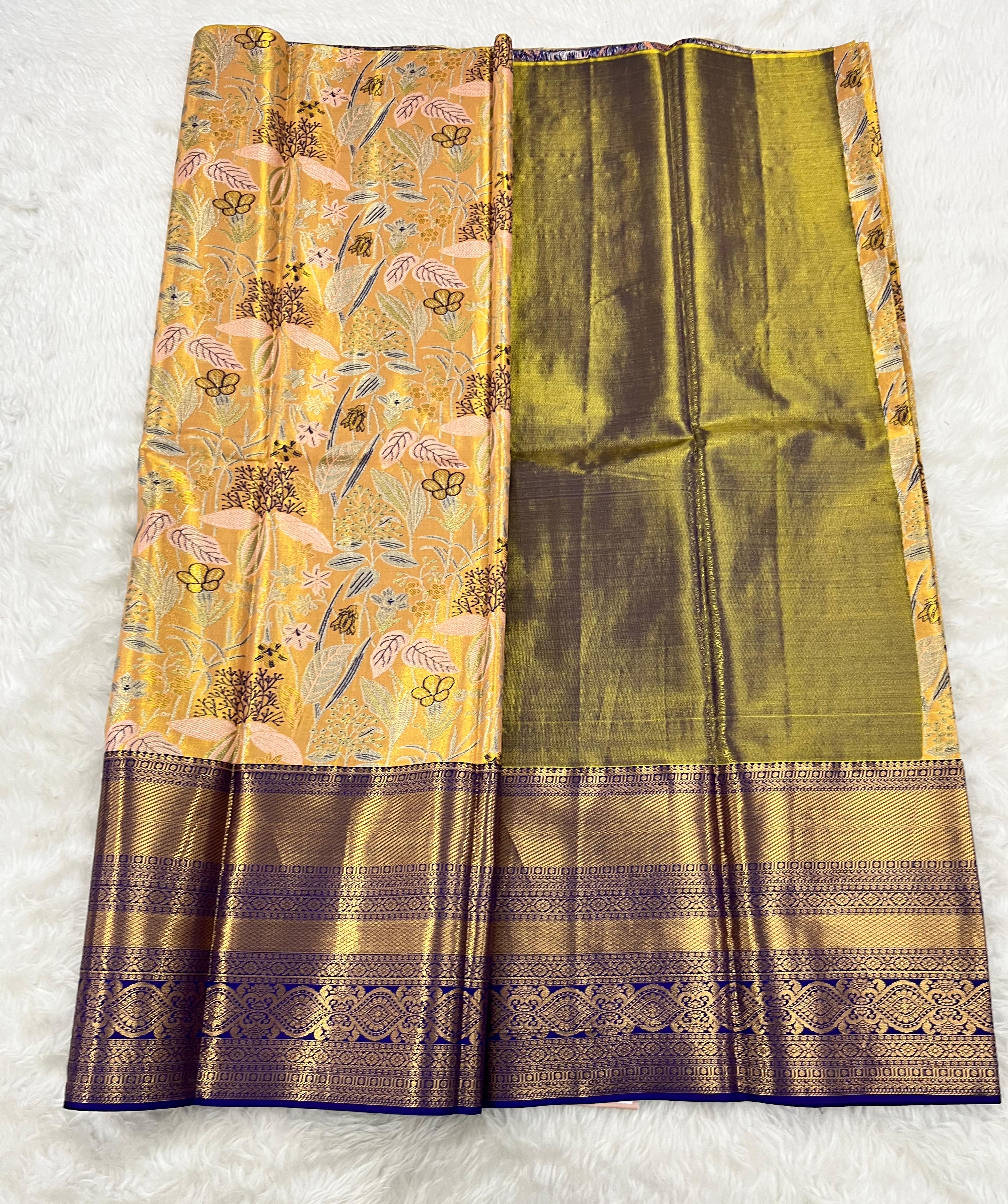 (5–10 Year) Lehenga – Unstitched (Blouse + Material)