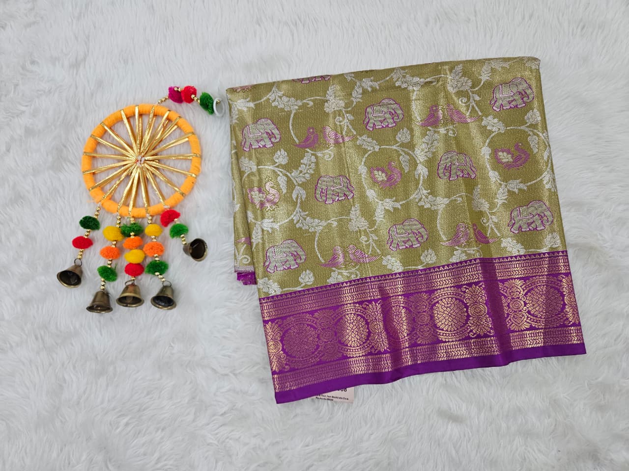 (0–1 Year) Lehenga – Unstitched (Blouse + Material)