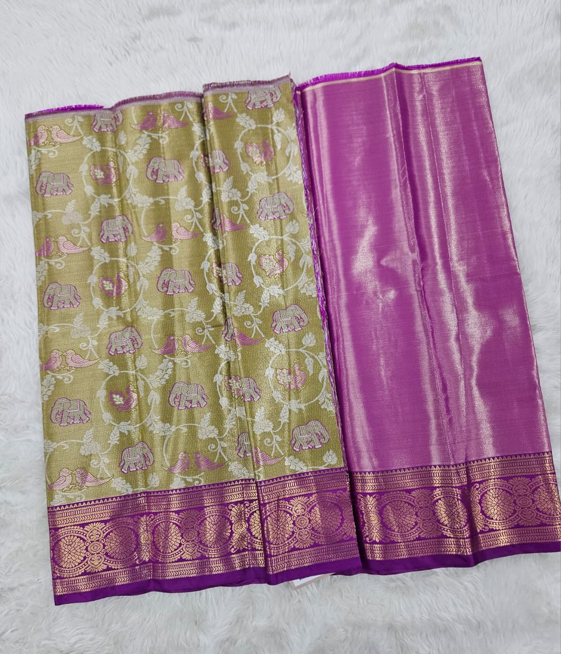 (0–1 Year) Lehenga – Unstitched (Blouse + Material)