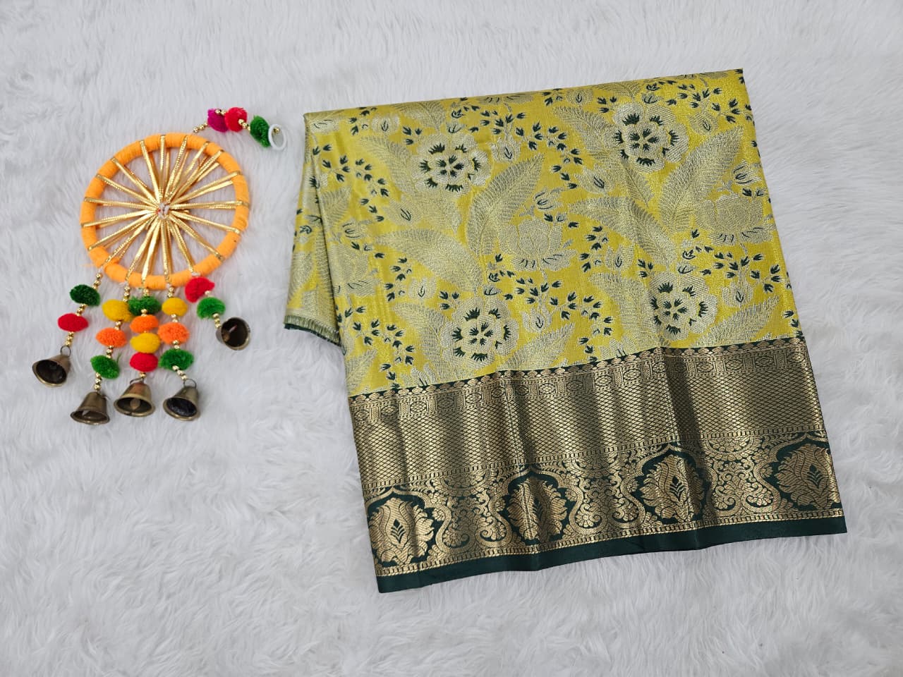 (0–1 Year) Lehenga – Unstitched (Blouse + Material)