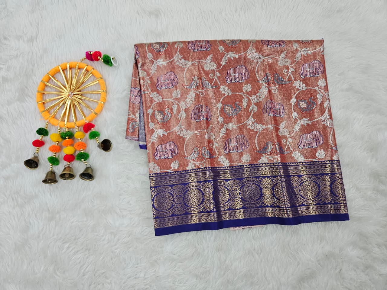 (0–1 Year) Lehenga – Unstitched (Blouse + Material)