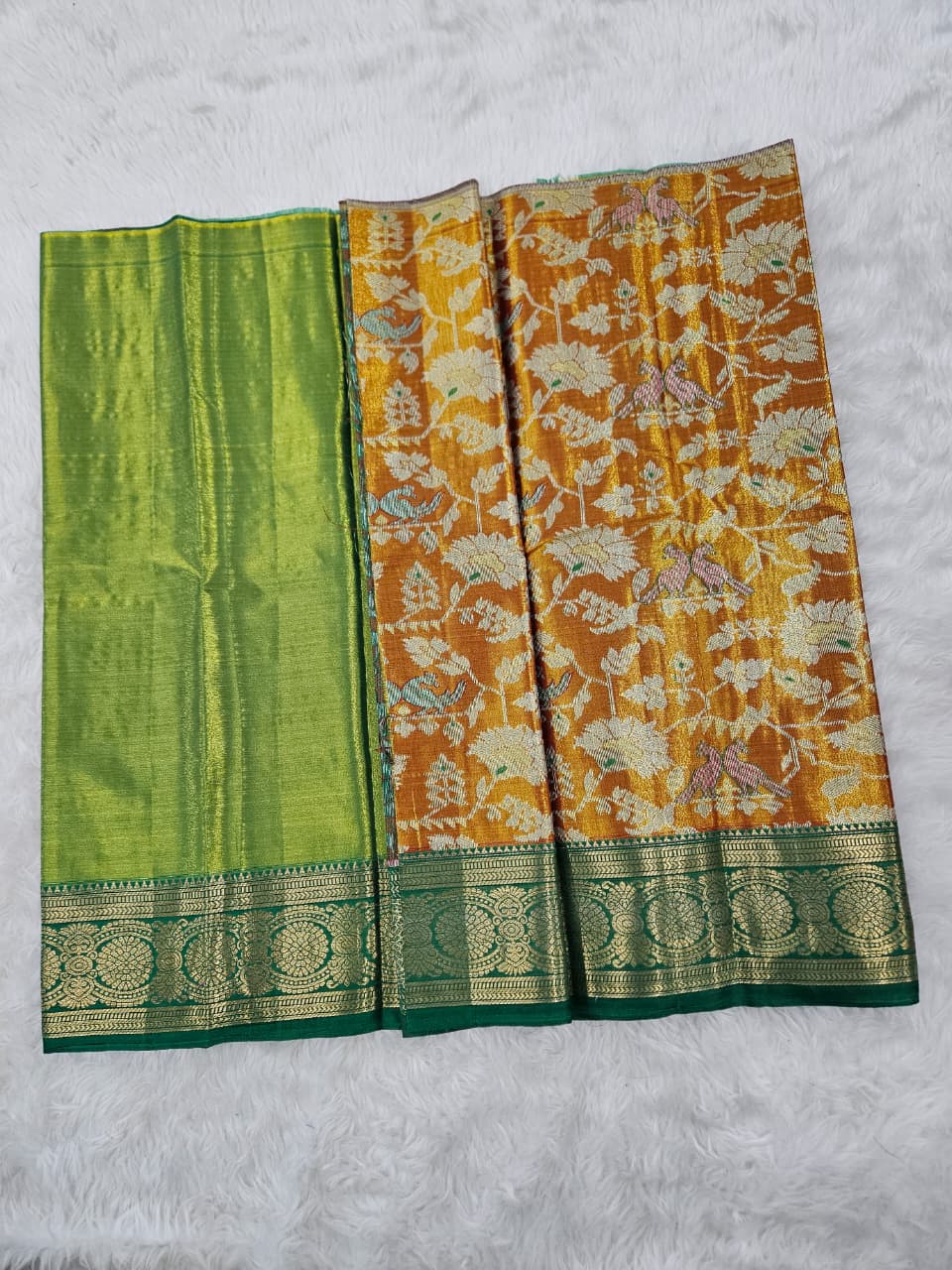 (0–1 Year) Lehenga – Unstitched (Blouse + Material)