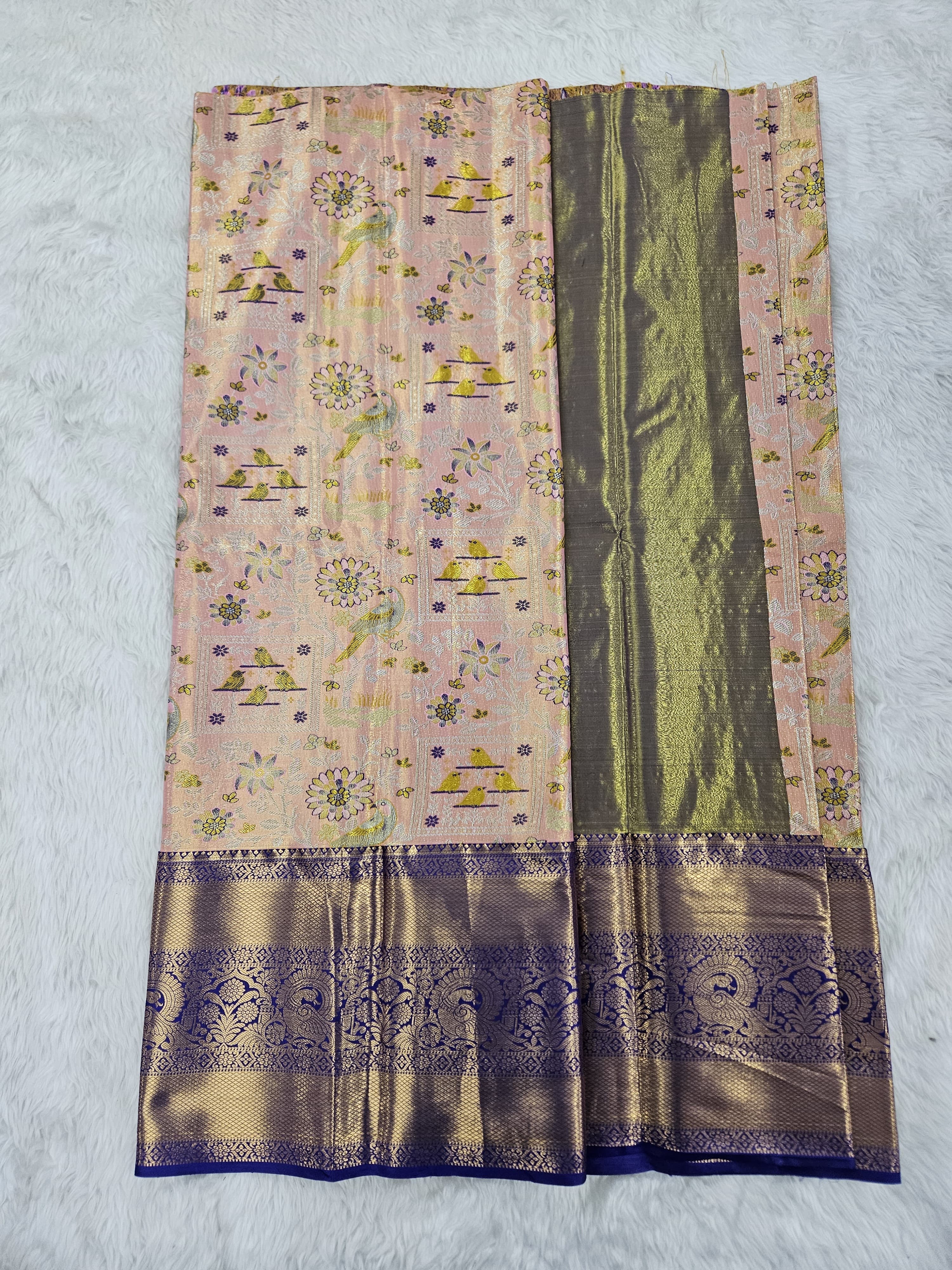 (5–10 Year) Lehenga – Unstitched (Blouse + Material)