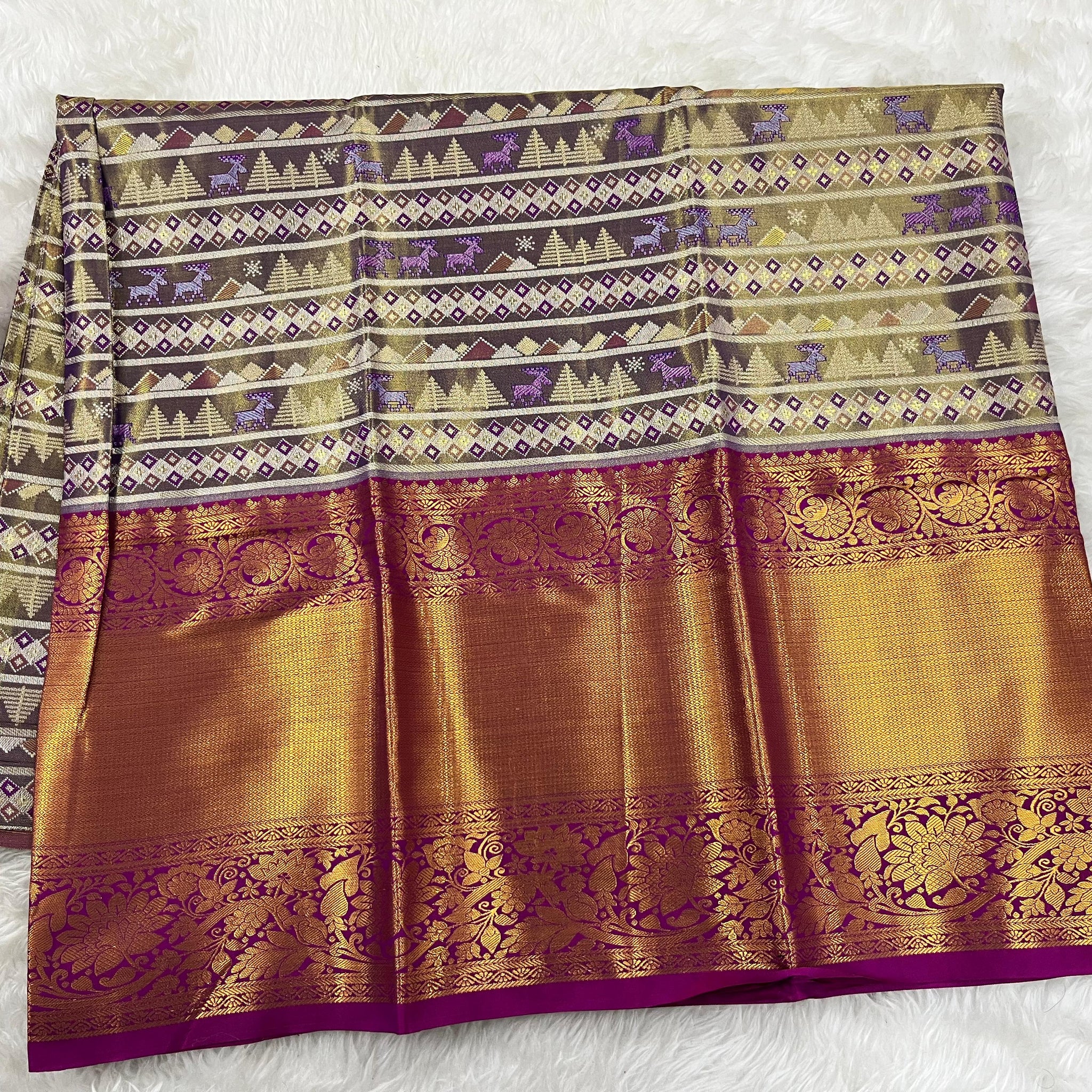 (5–10 Year) Lehenga – Unstitched (Blouse + Material)