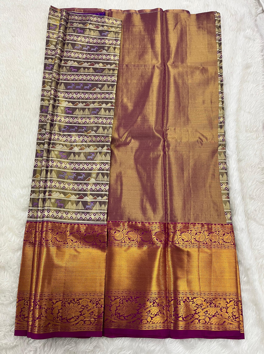 (5–10 Year) Lehenga – Unstitched (Blouse + Material)