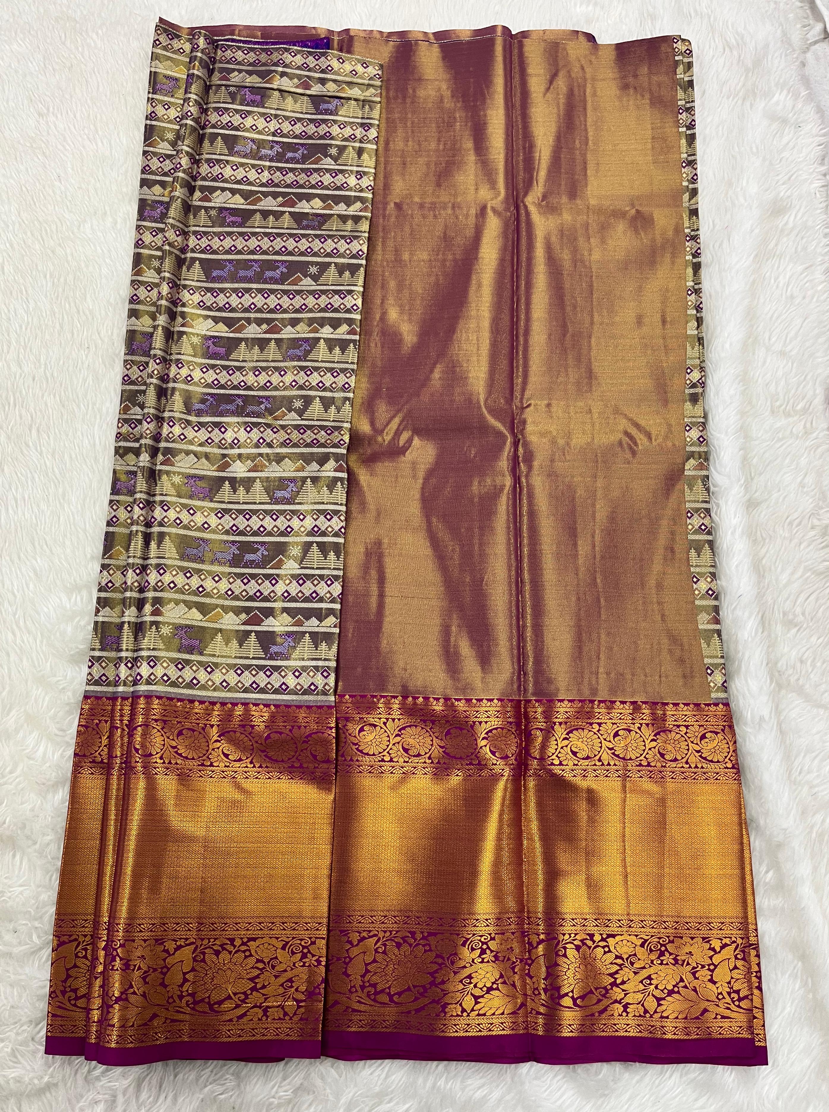 (5–10 Year) Lehenga – Unstitched (Blouse + Material)