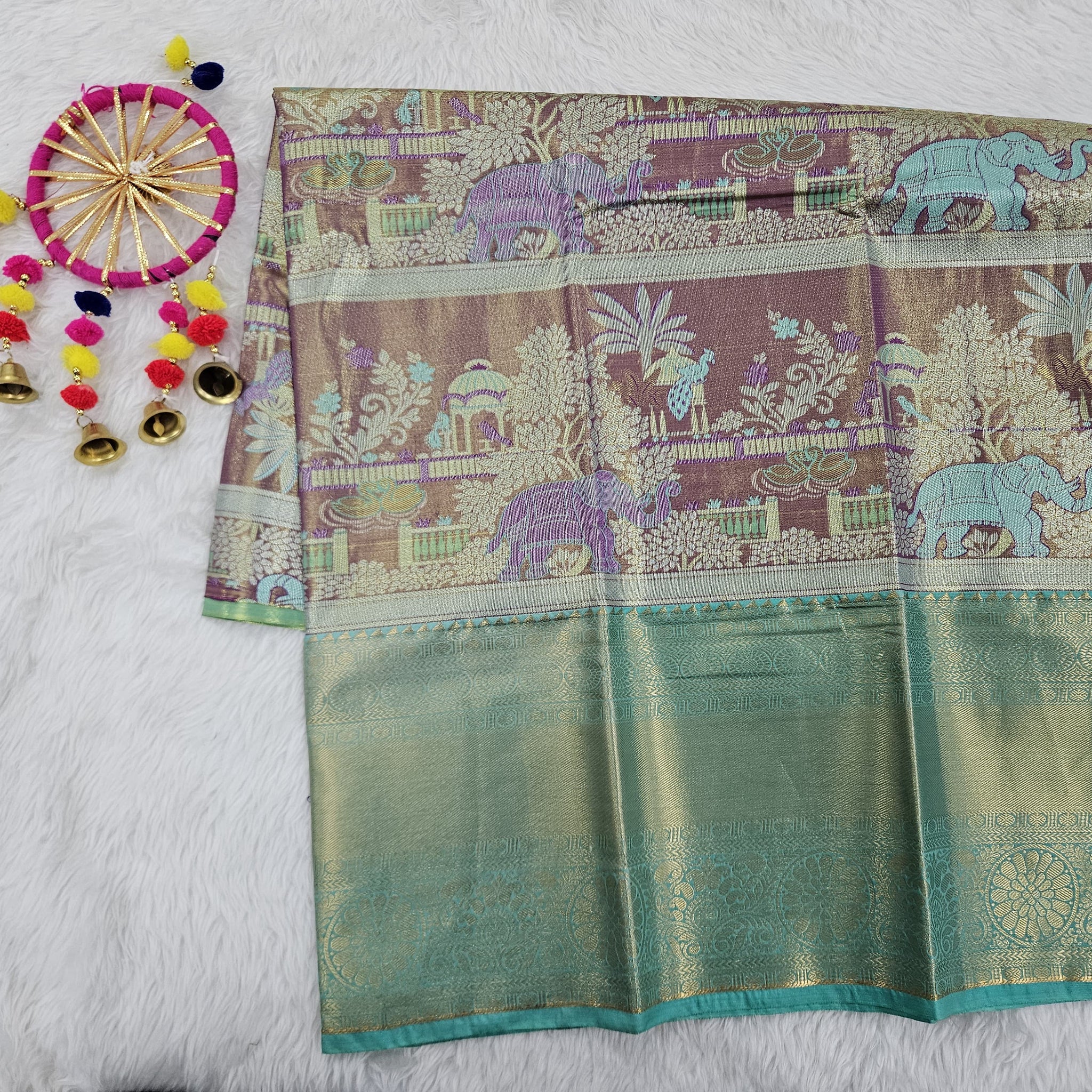 (5–10 Year) Lehenga – Unstitched (Blouse + Material)