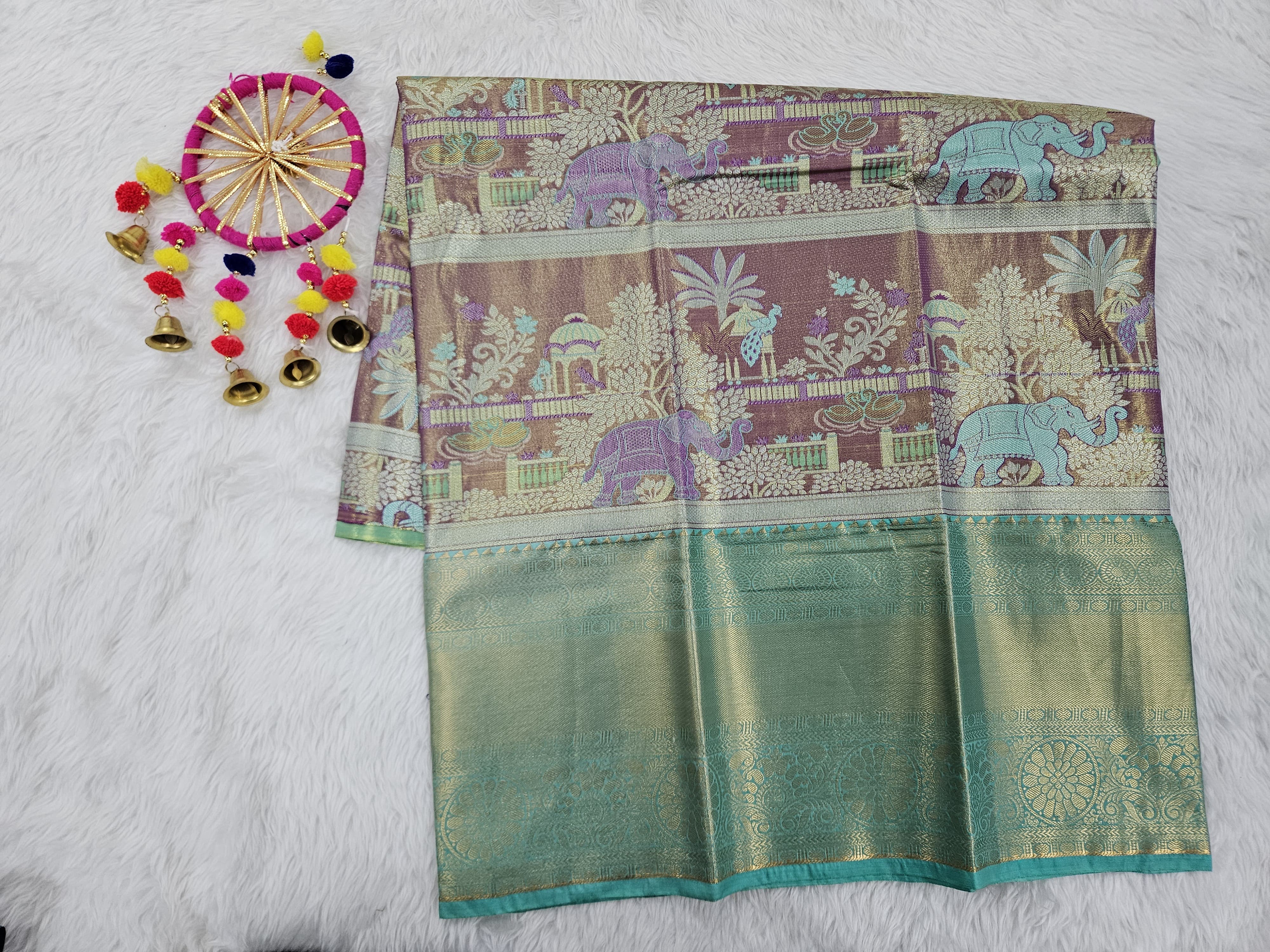 (5–10 Year) Lehenga – Unstitched (Blouse + Material)