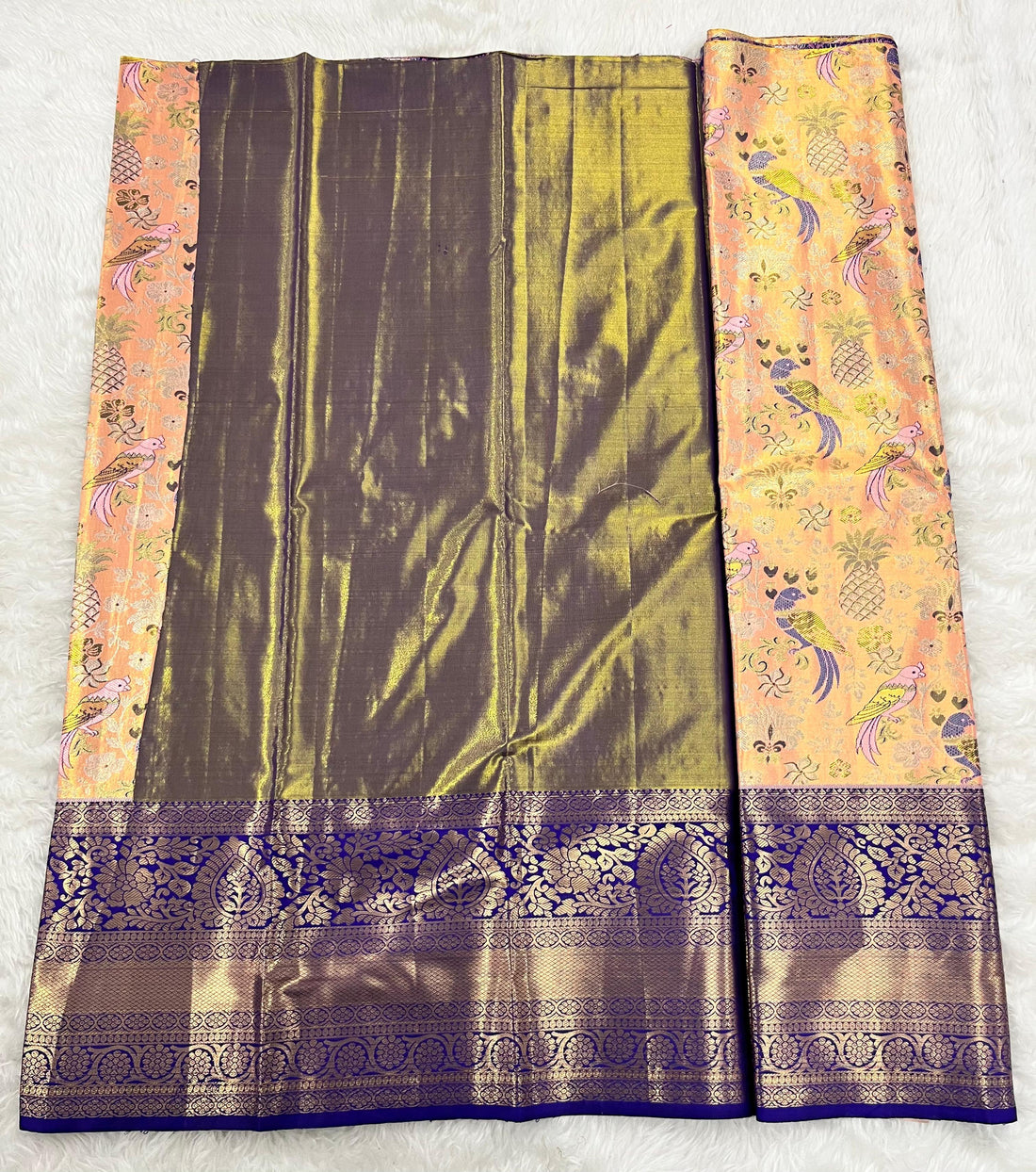 (5–10 Year) Lehenga – Unstitched (Blouse + Material)