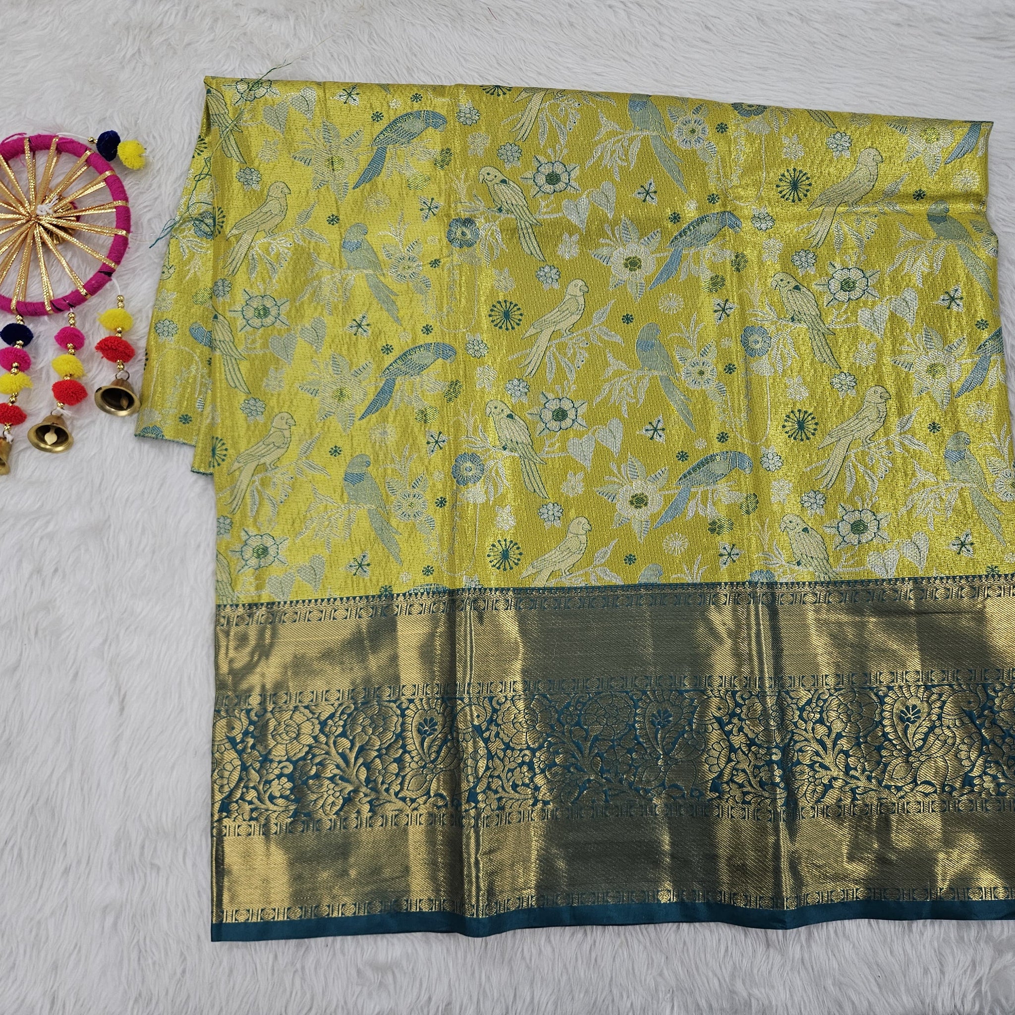 (5–10 Year) Lehenga – Unstitched (Blouse + Material)