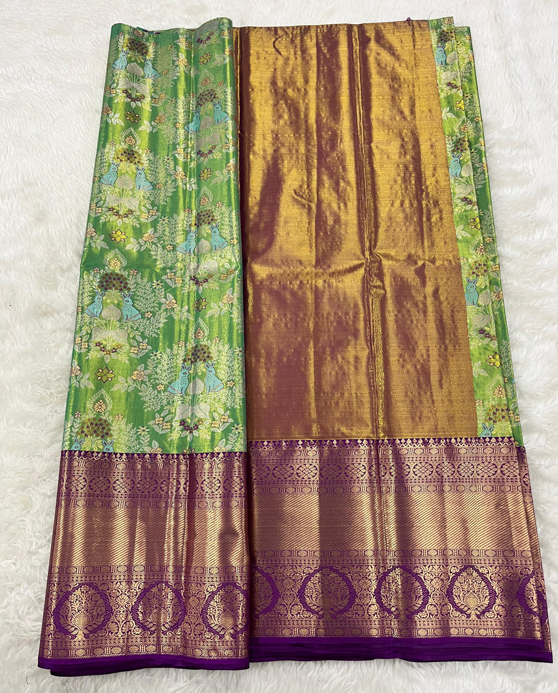 (5–10 Year) Lehenga – Unstitched (Blouse + Material)