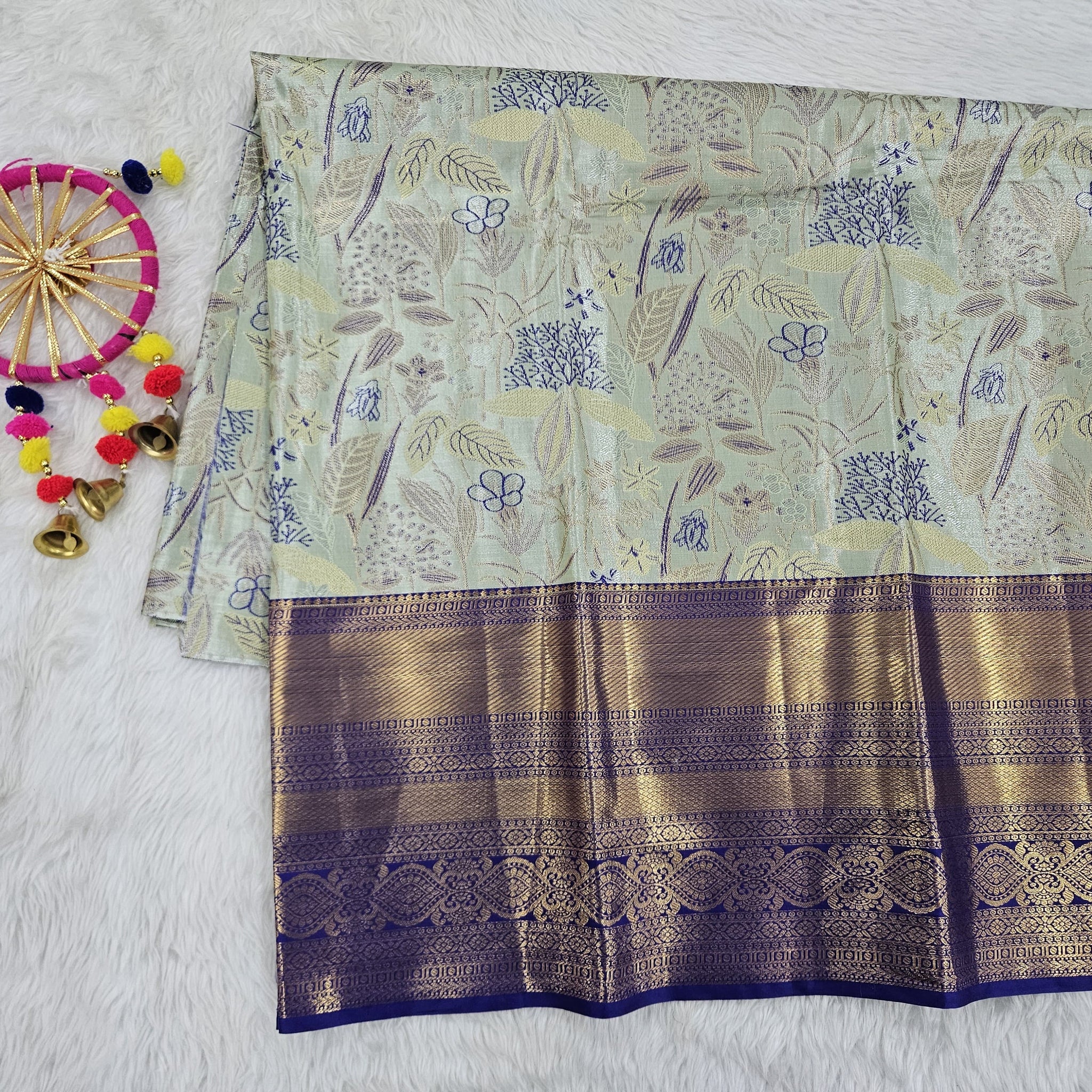 (5–10 Year) Lehenga – Unstitched (Blouse + Material)