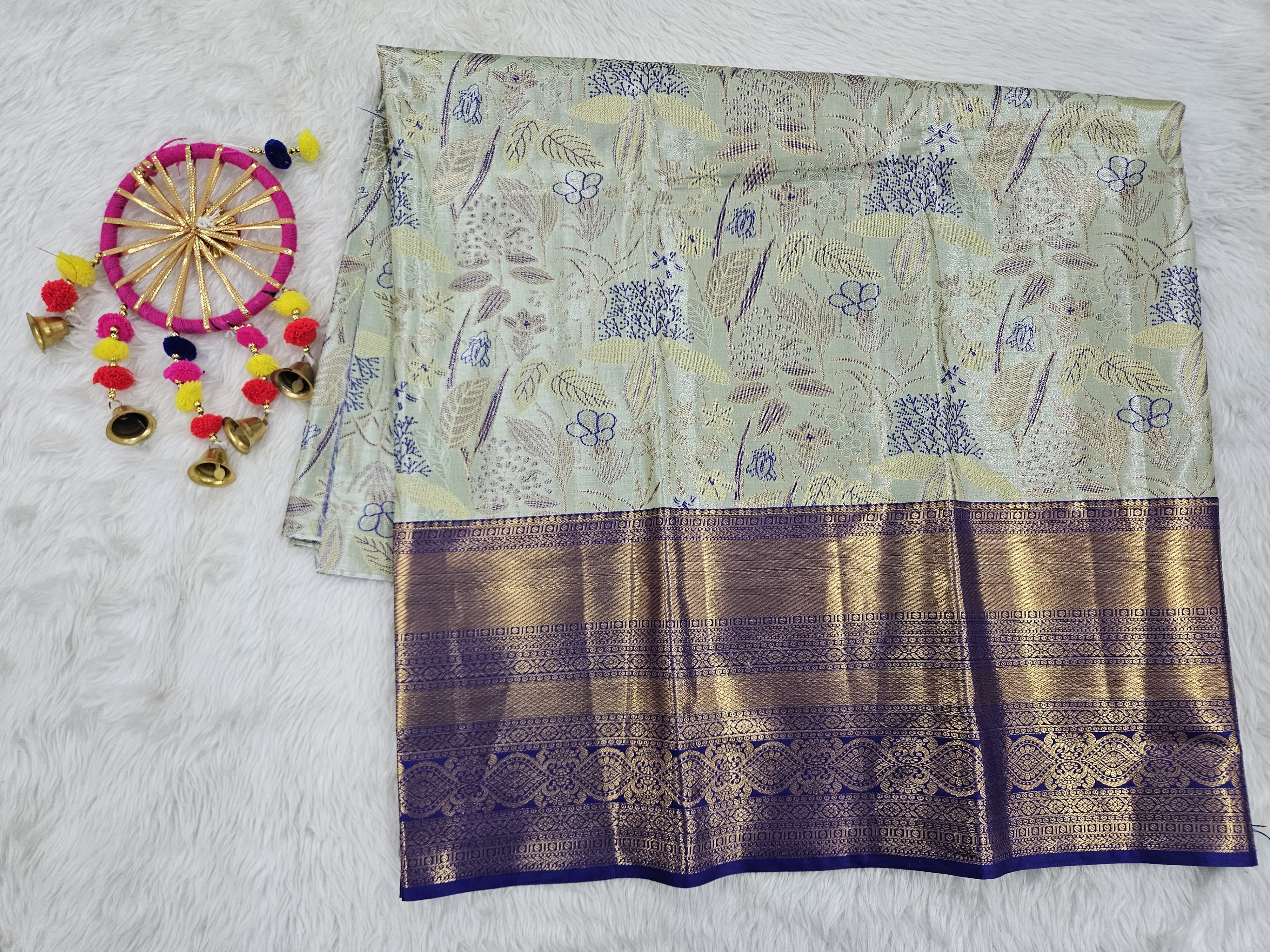 (5–10 Year) Lehenga – Unstitched (Blouse + Material)