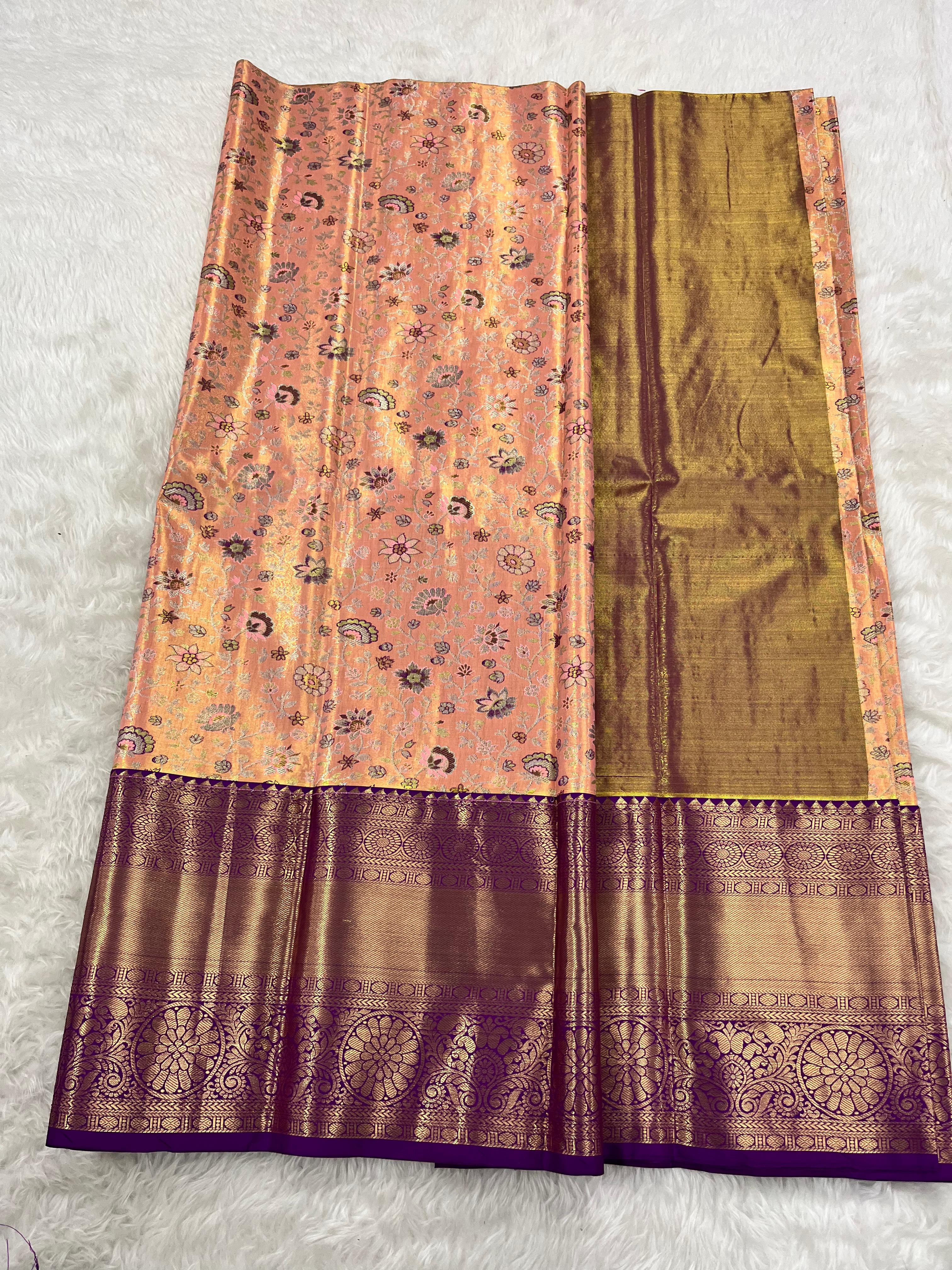 (5–10 Year) Lehenga – Unstitched (Blouse + Material)