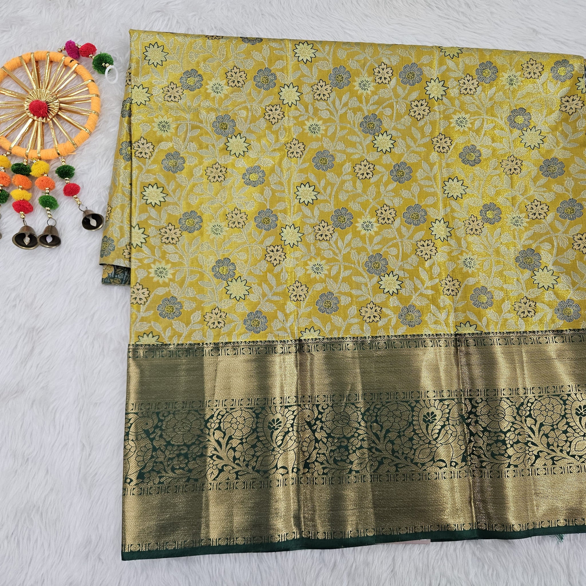 (5–10 Year) Lehenga – Unstitched (Blouse + Material)