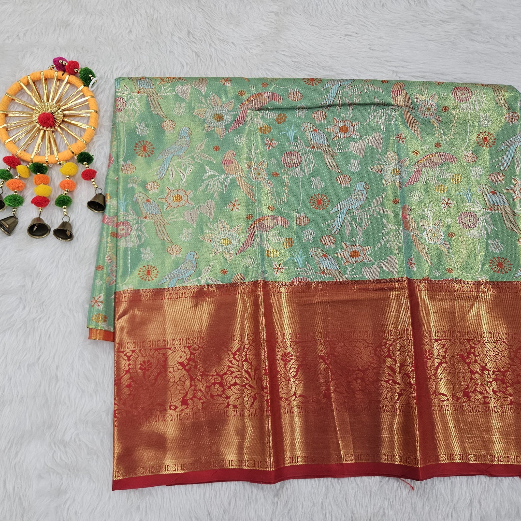 (5–10 Year) Lehenga – Unstitched (Blouse + Material)