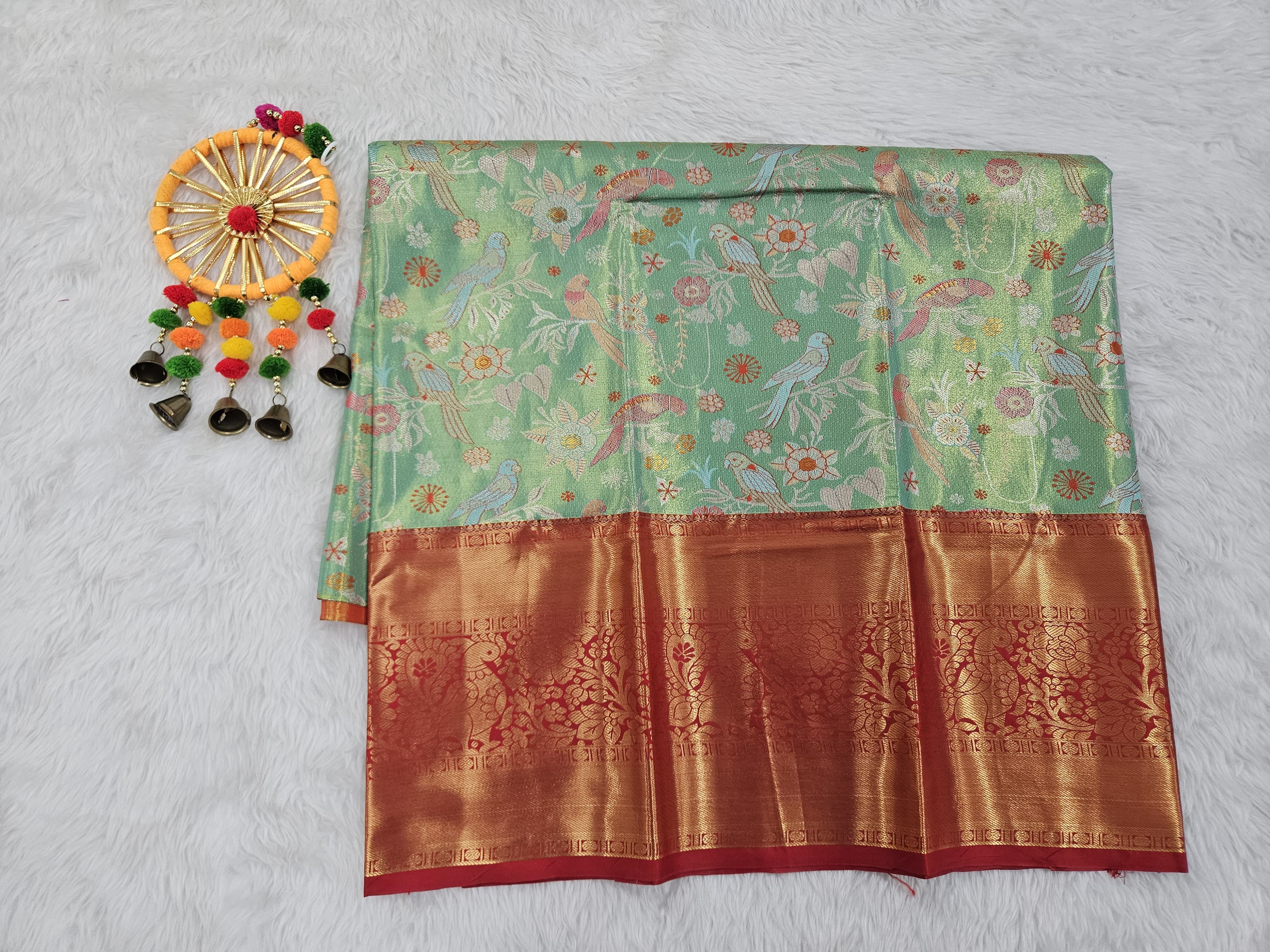 (5–10 Year) Lehenga – Unstitched (Blouse + Material)